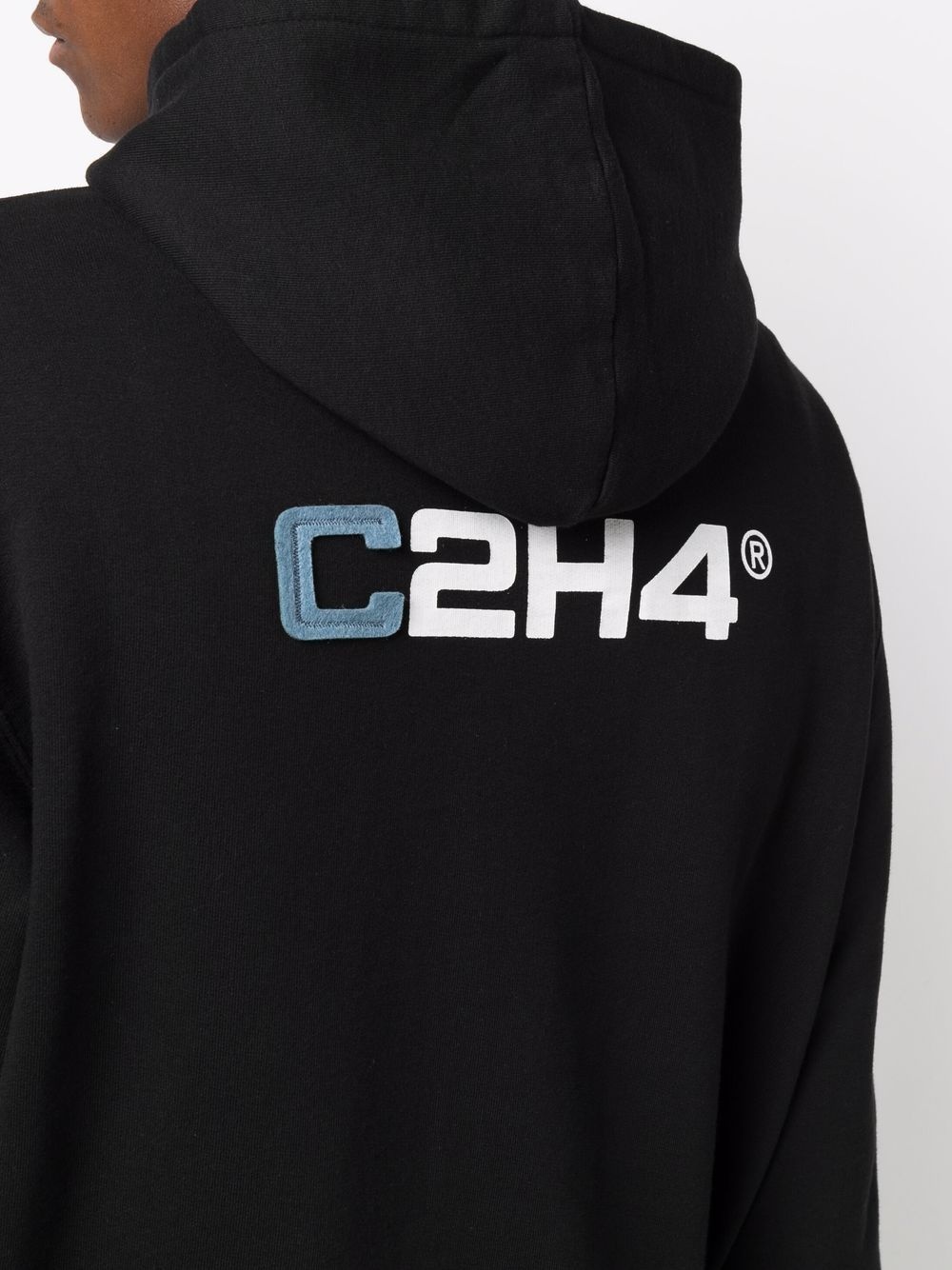 logo-print cotton hoodie - 5