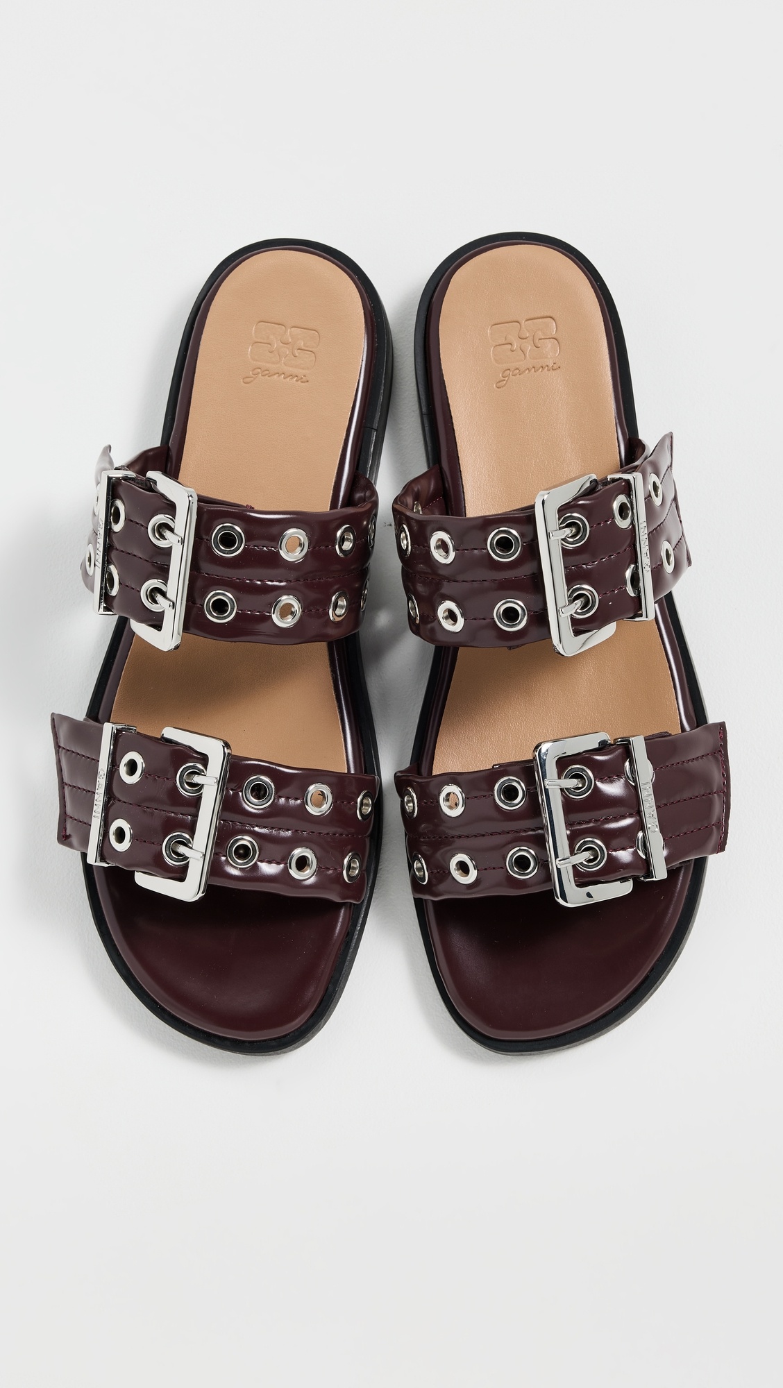 Feminine Buckle Two Strap Sandals Box Oleatex - 3
