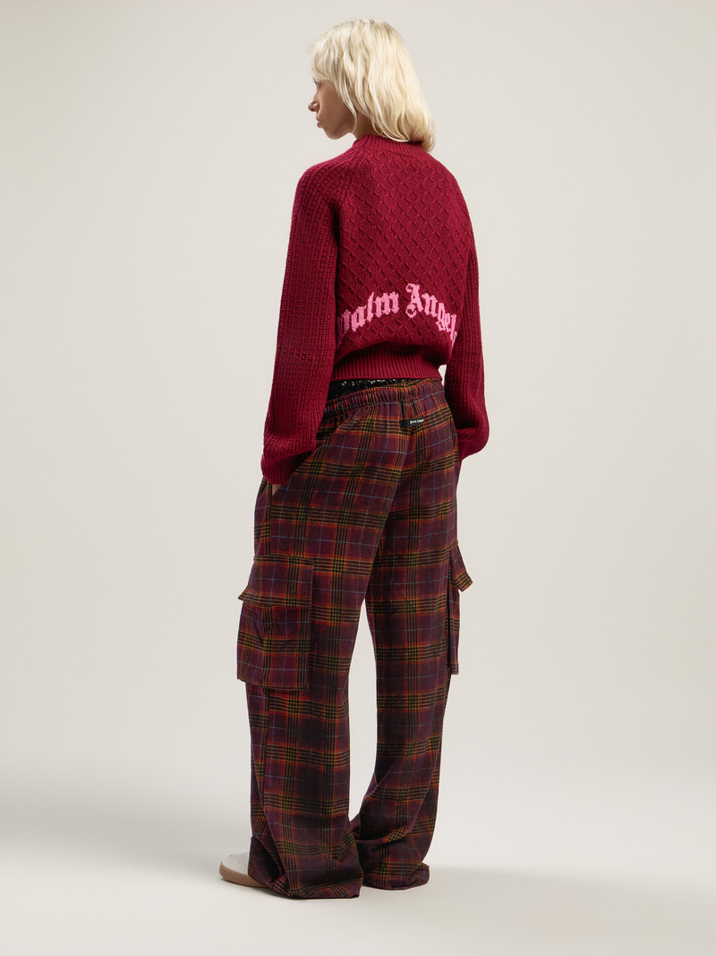 Curved Logo Ribbed Sweater 1