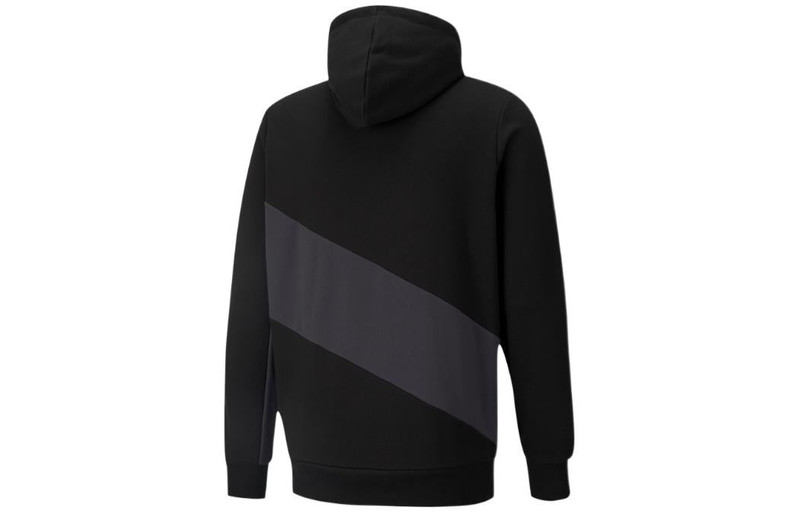 PUMA PUMA Logo Full Sleeve Printed Hoodie 'Black' 533084-01 outlook