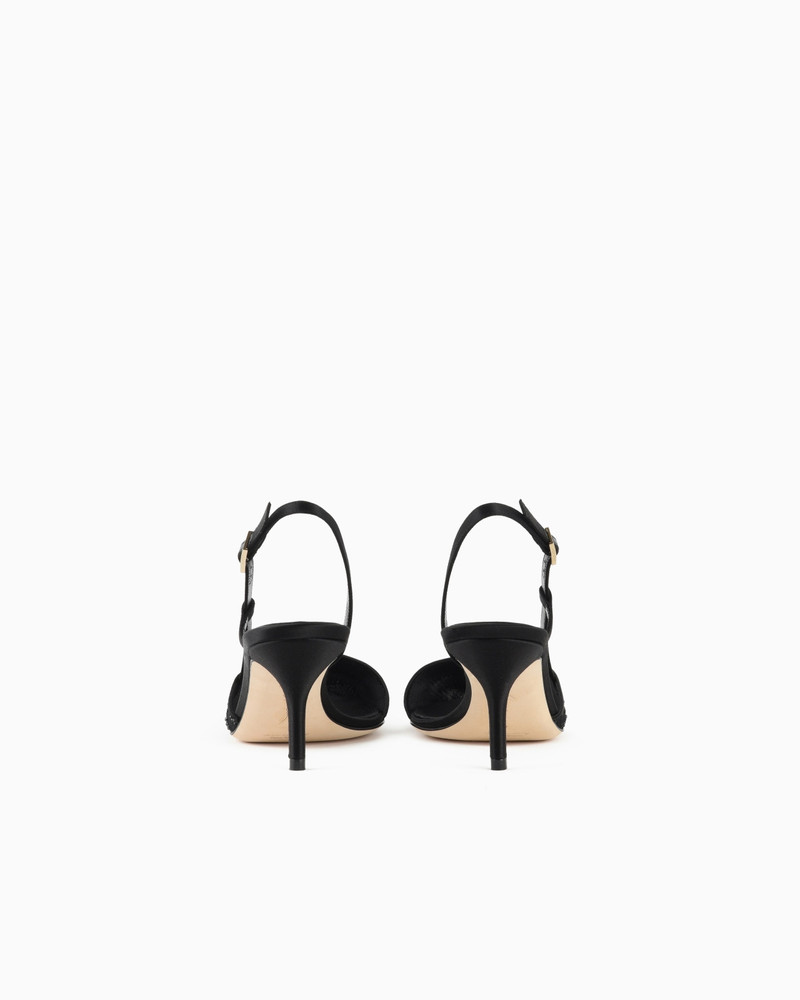 GIORGIO ARMANI MESH AND RHINESTONE SLINGBACKS outlook