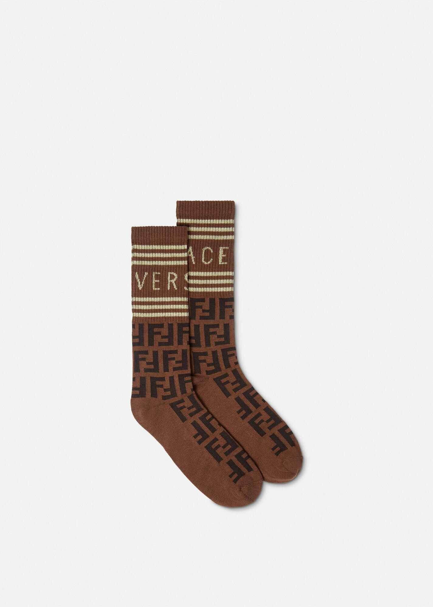 Fendace FF 90s Vintage Logo Socks - 1