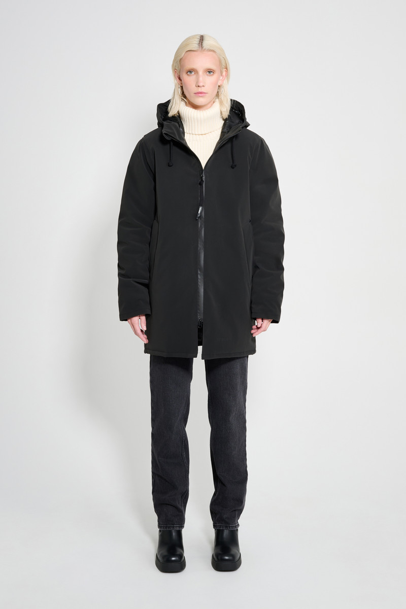 Stockholm Matte Winter Coat Black 5