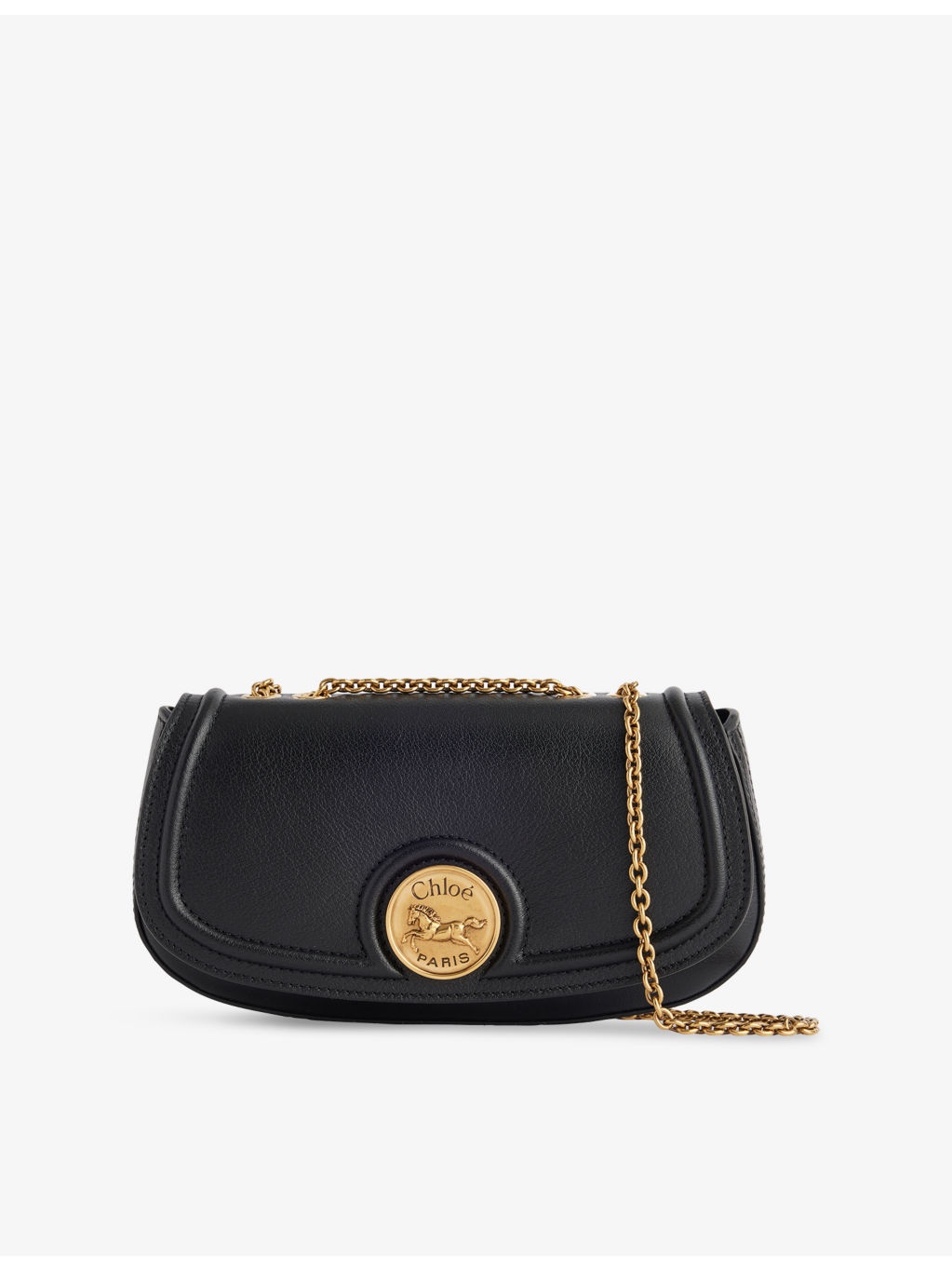 Horse Medal Leather Cross-Body Bag - 1