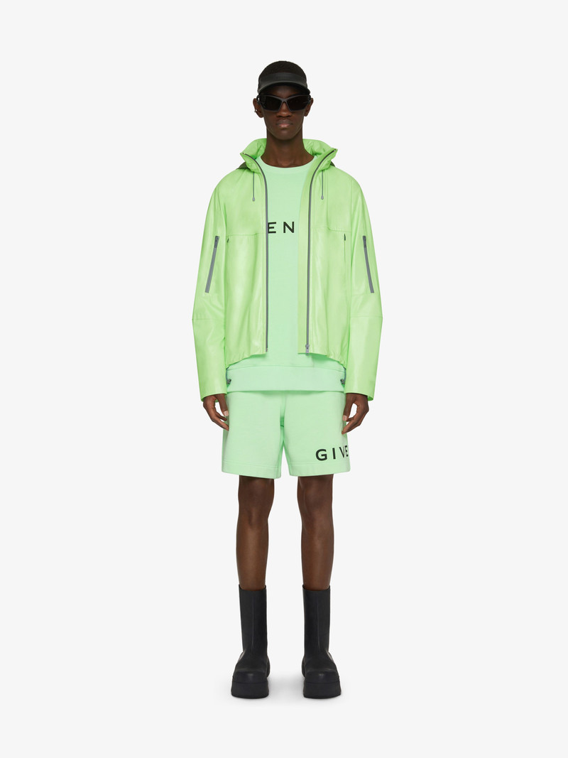 Givenchy WINDBREAKER IN LEATHER WITH REFLECTIVE DETAILS outlook