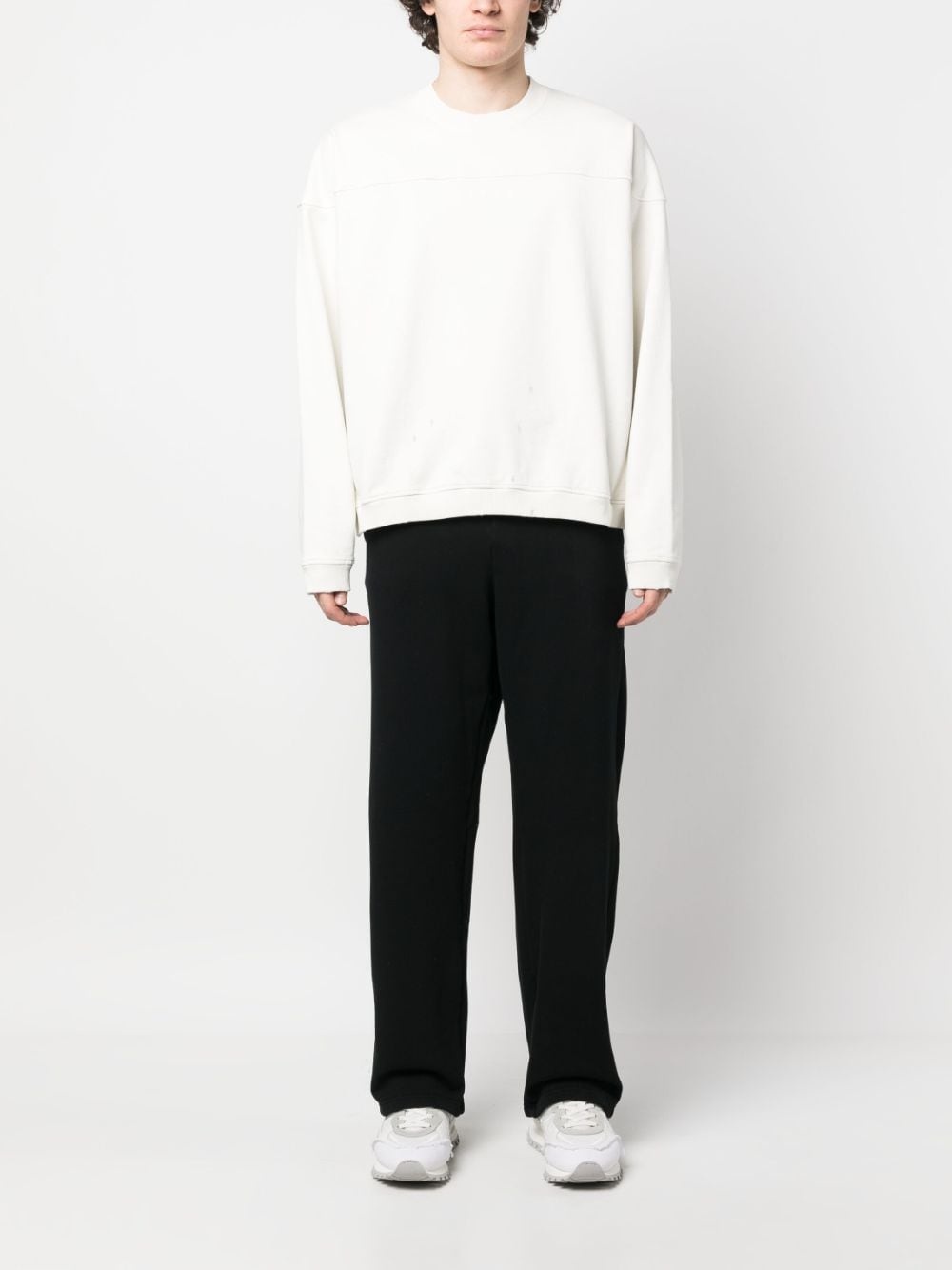 drawstring-fastening waist trousers - 2