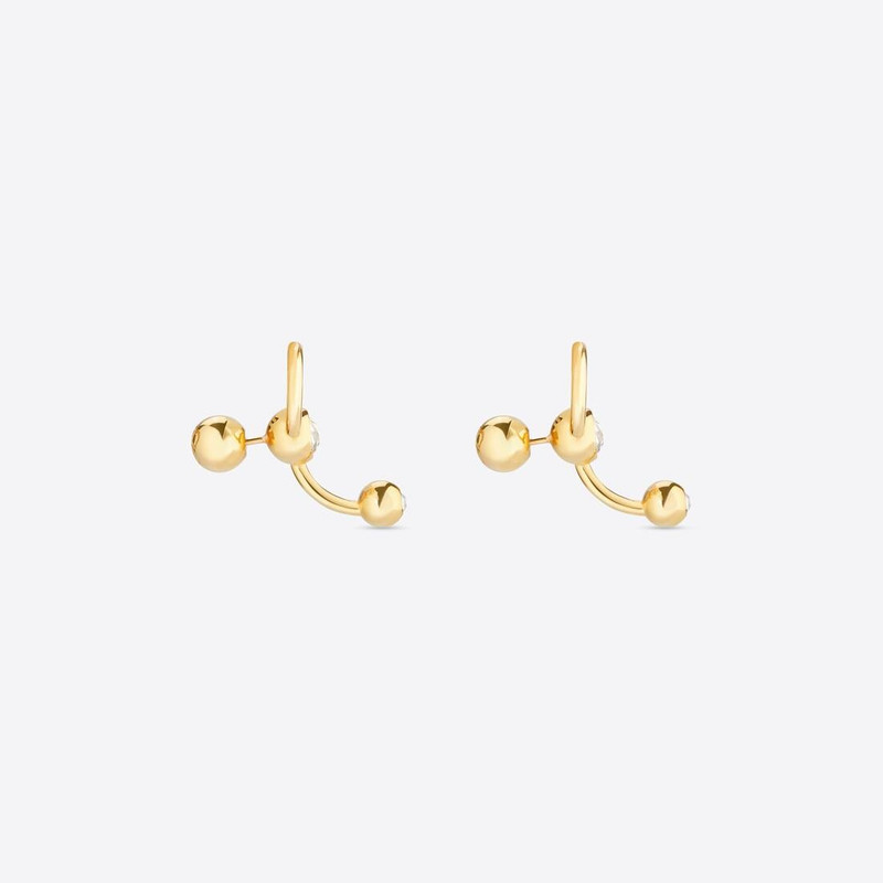 BALENCIAGA Force Ball Earrings in Gold outlook