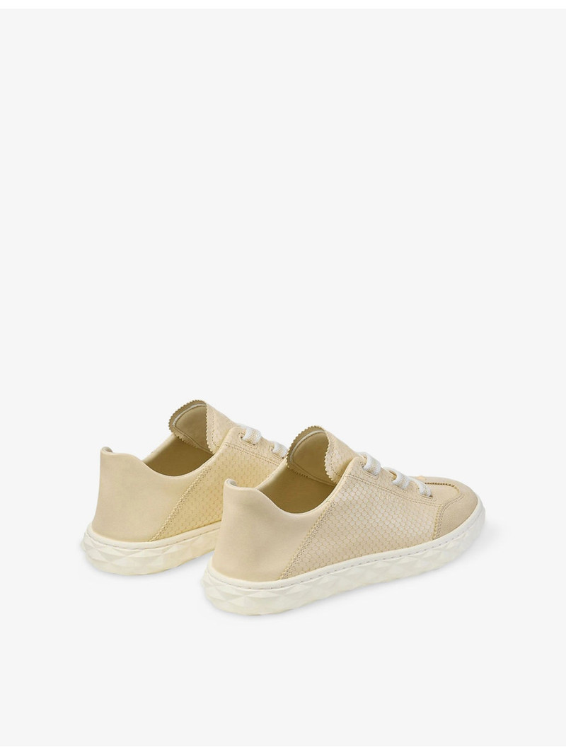 JIMMY CHOO Diamond Light Flex Leather Low-Top Trainers outlook