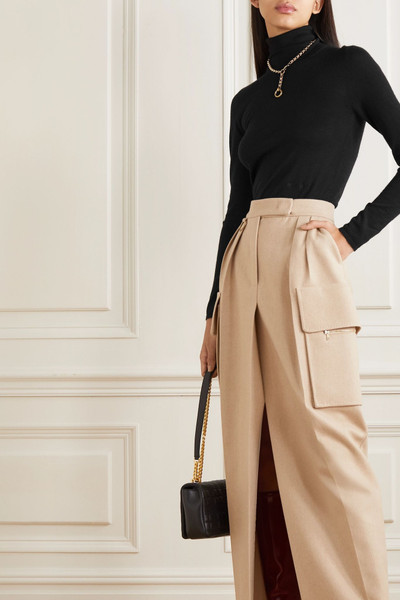 Burberry Cashmere and silk-blend turtleneck sweater outlook