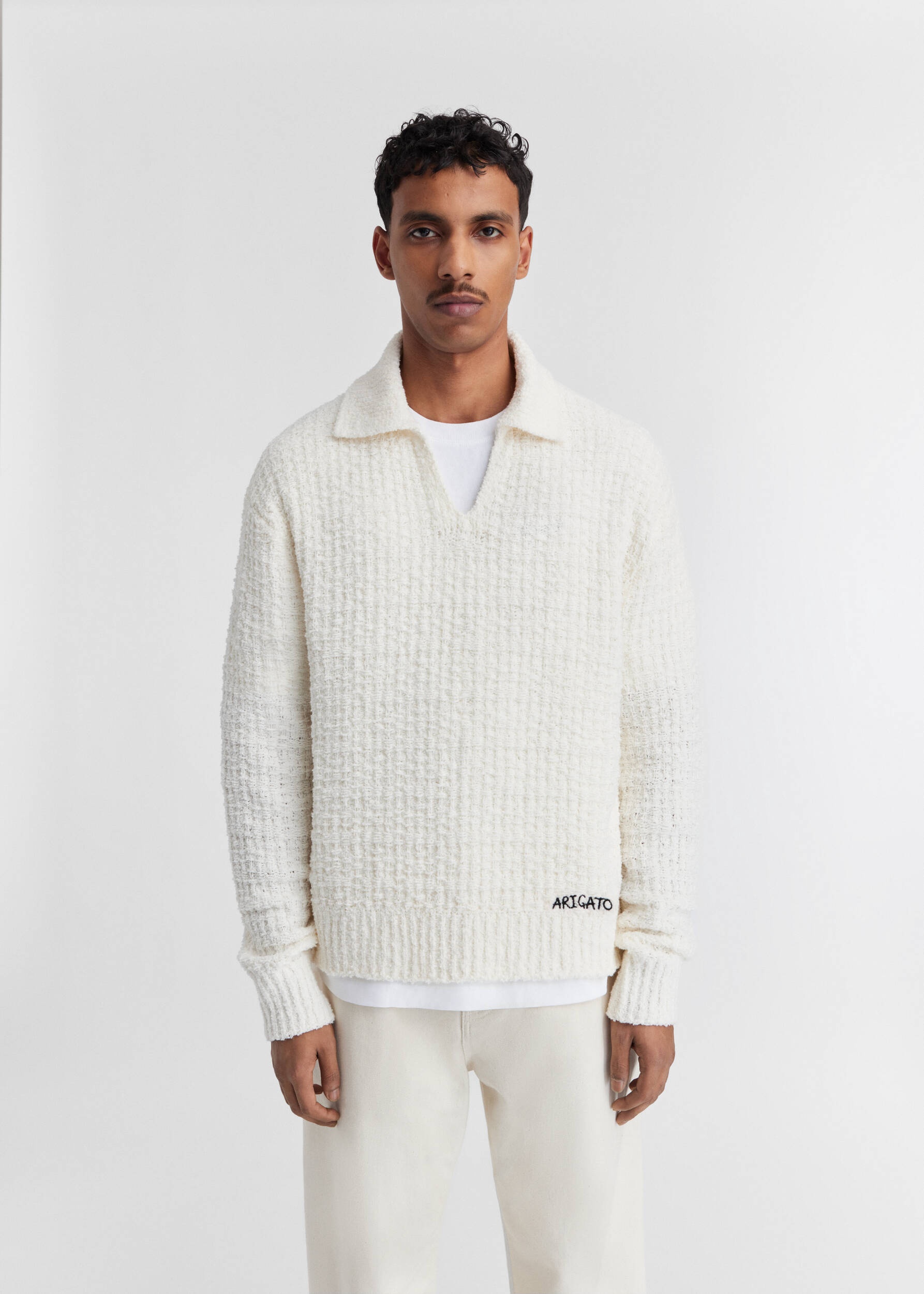 Scale Polo Sweater - 2