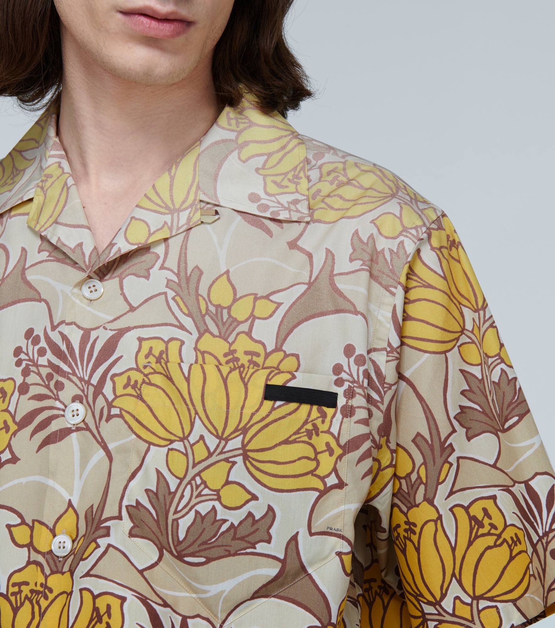 Floral print short-sleeved shirt - 5