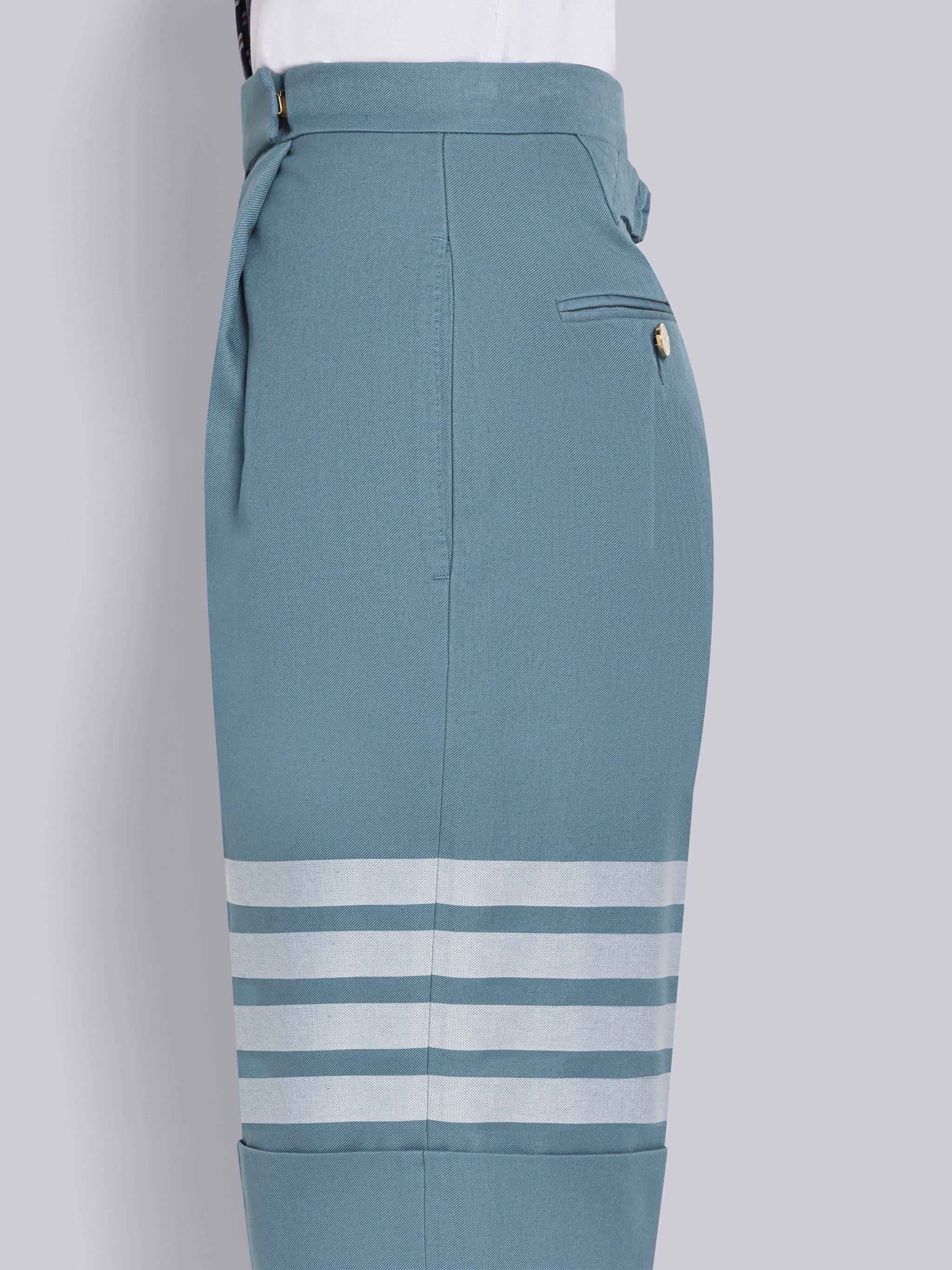 Cotton Twill 4-Bar Bermuda Short - 5