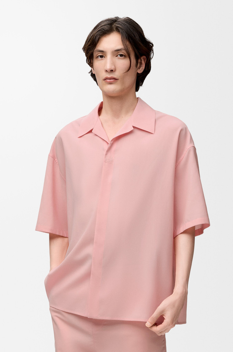 Short sleeve shirt in wool 3
