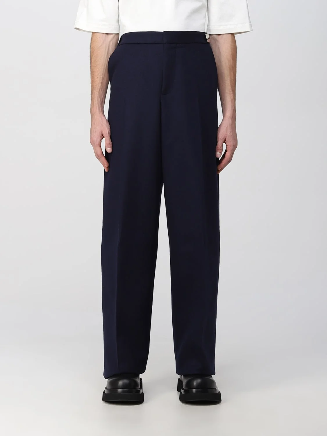 Bottega Veneta wool flannel pants - 1