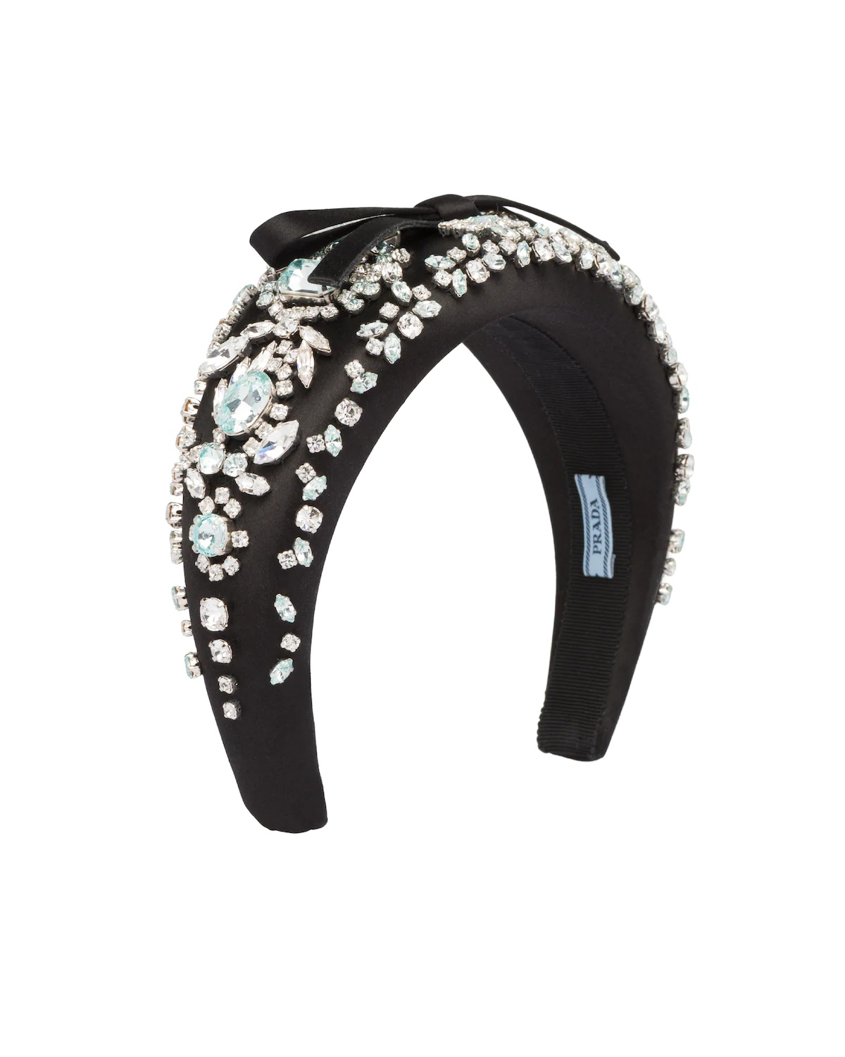 Embellished satin headband - 1