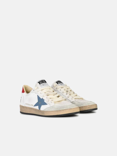 Golden Goose 'BALL STAR' WHITE LEATHER BLEND SNEAKERS outlook