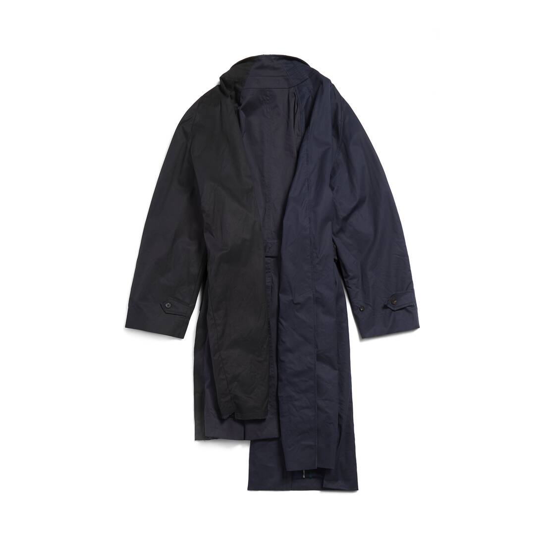 Women's Double Sleeve Carcoat in Black - 6