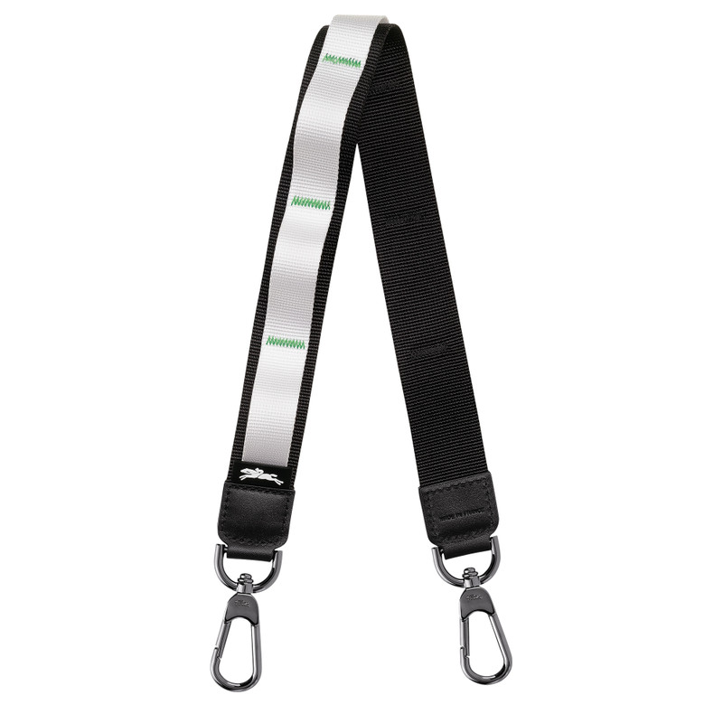 Le Pliage Energy Shoulder strap Black/White - Canvas 1