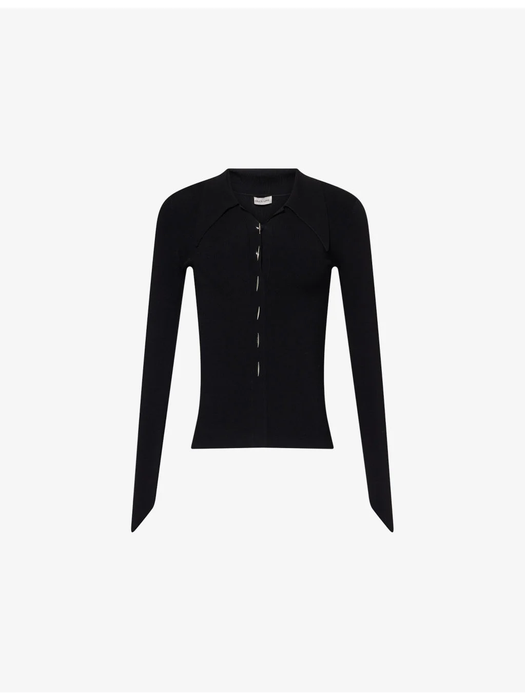 Angular Rib Stitches Knitted Top - 1