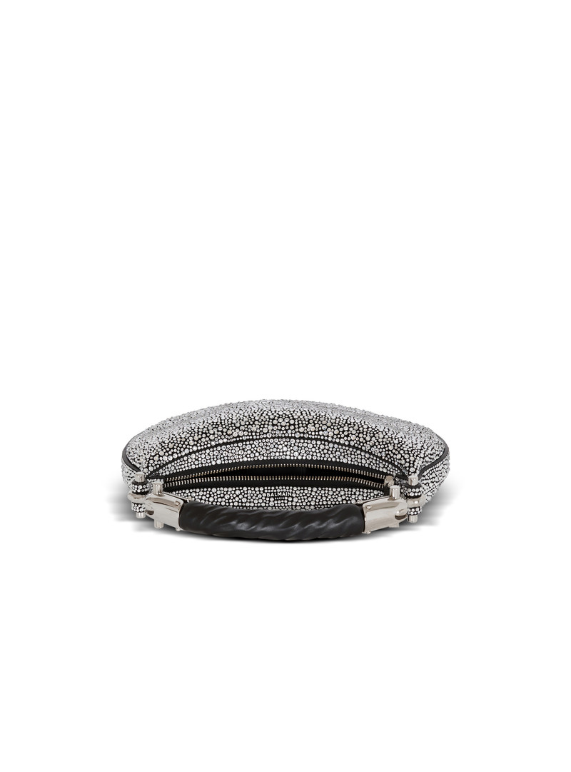 Ebene Mini bag in suede and crystals 6