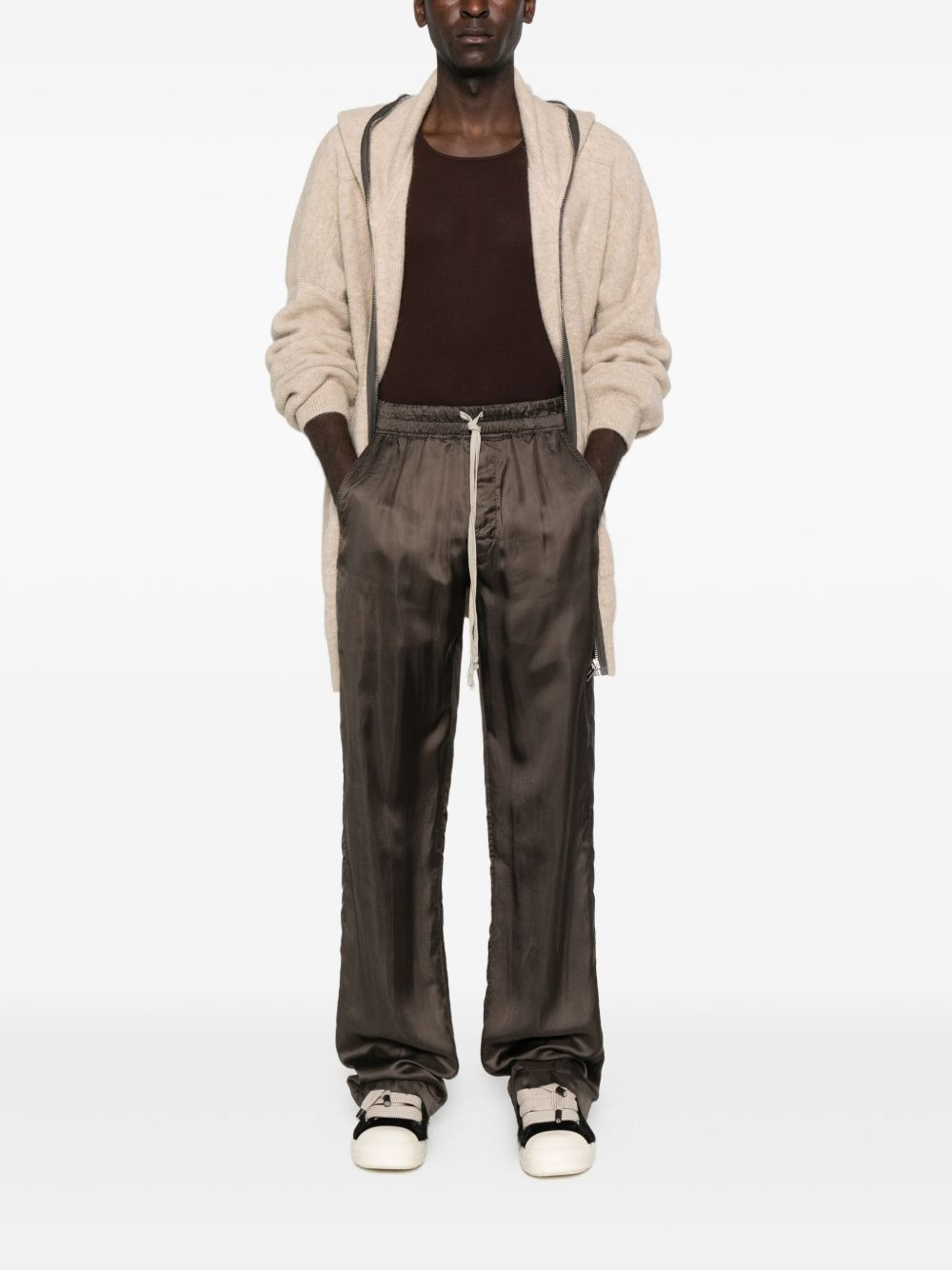 hooded zip-front cardigan - 2