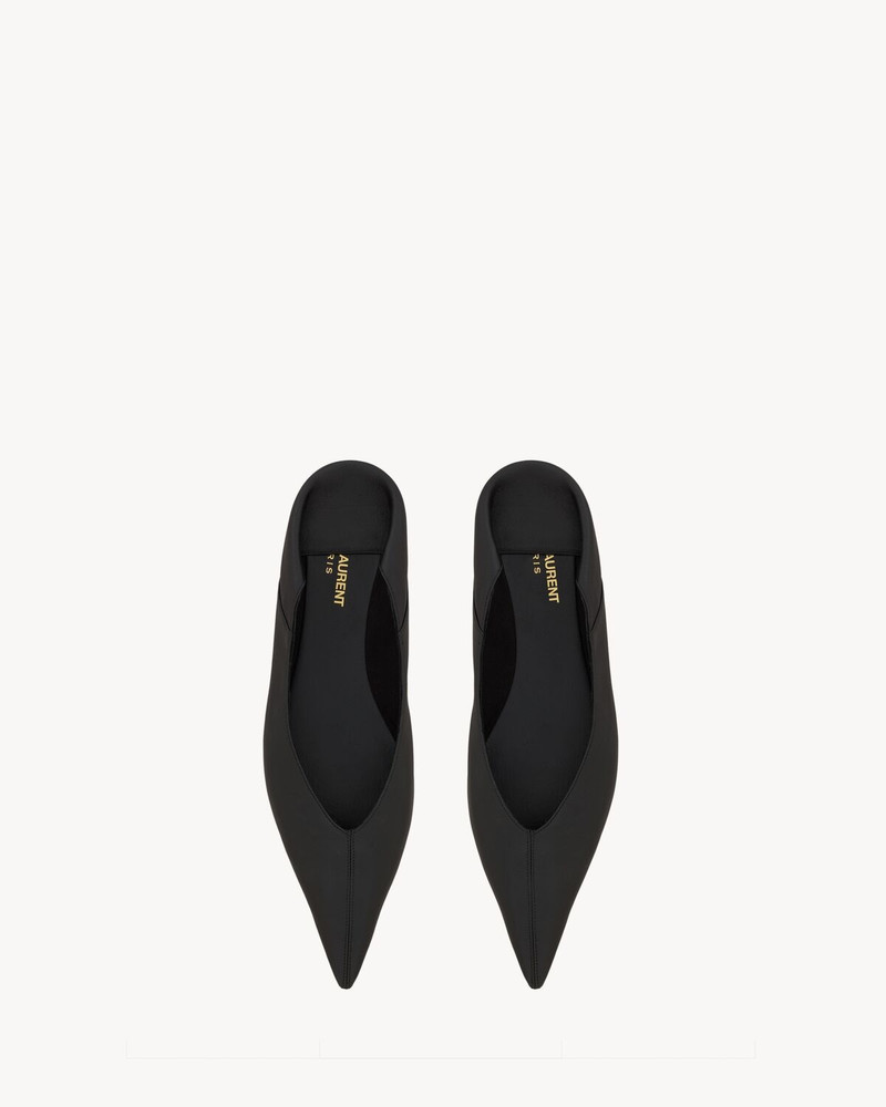 SAINT LAURENT NOUR SLIPPERS IN SMOOTH LEATHER outlook