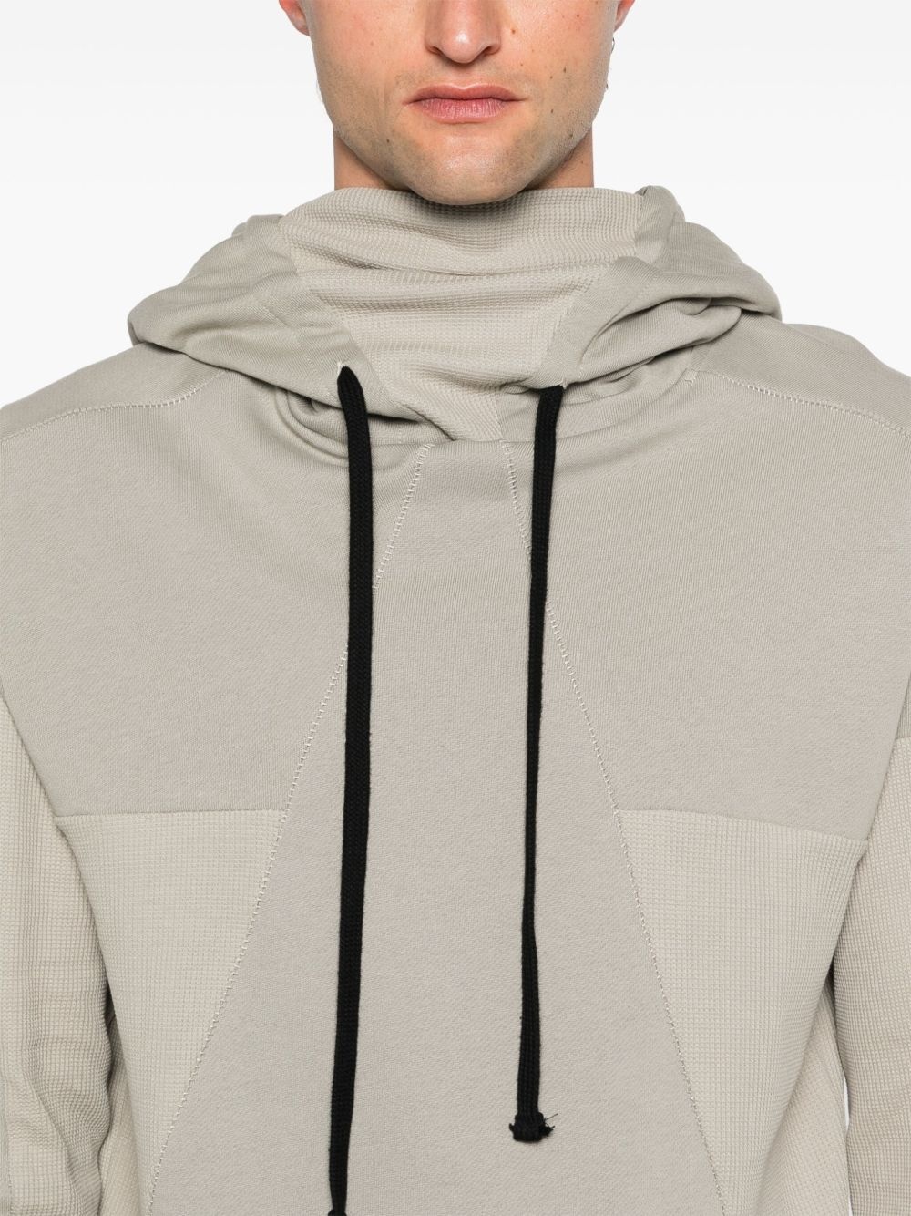panelled-design hoodie - 5