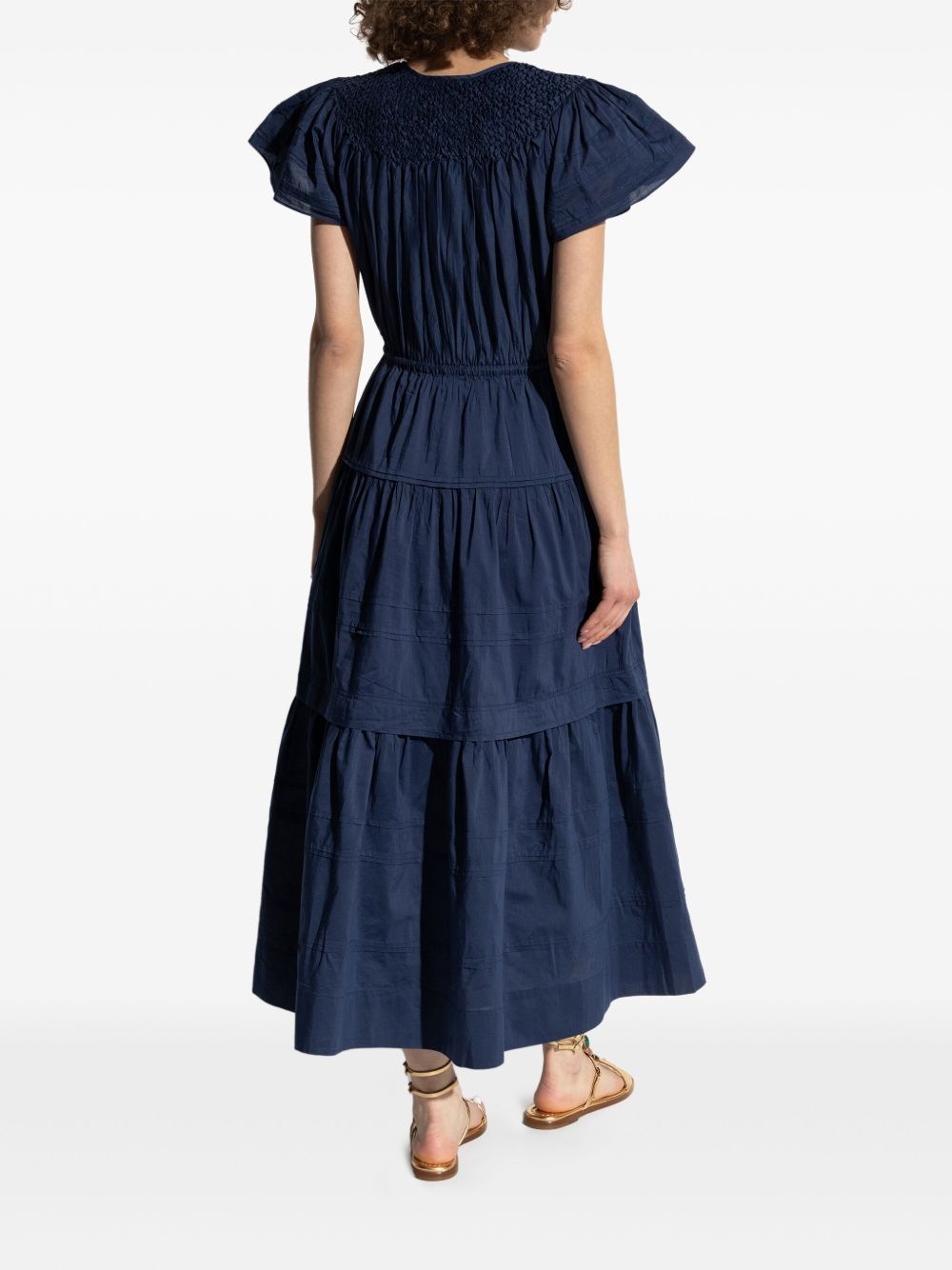 pleated midi dress - 4