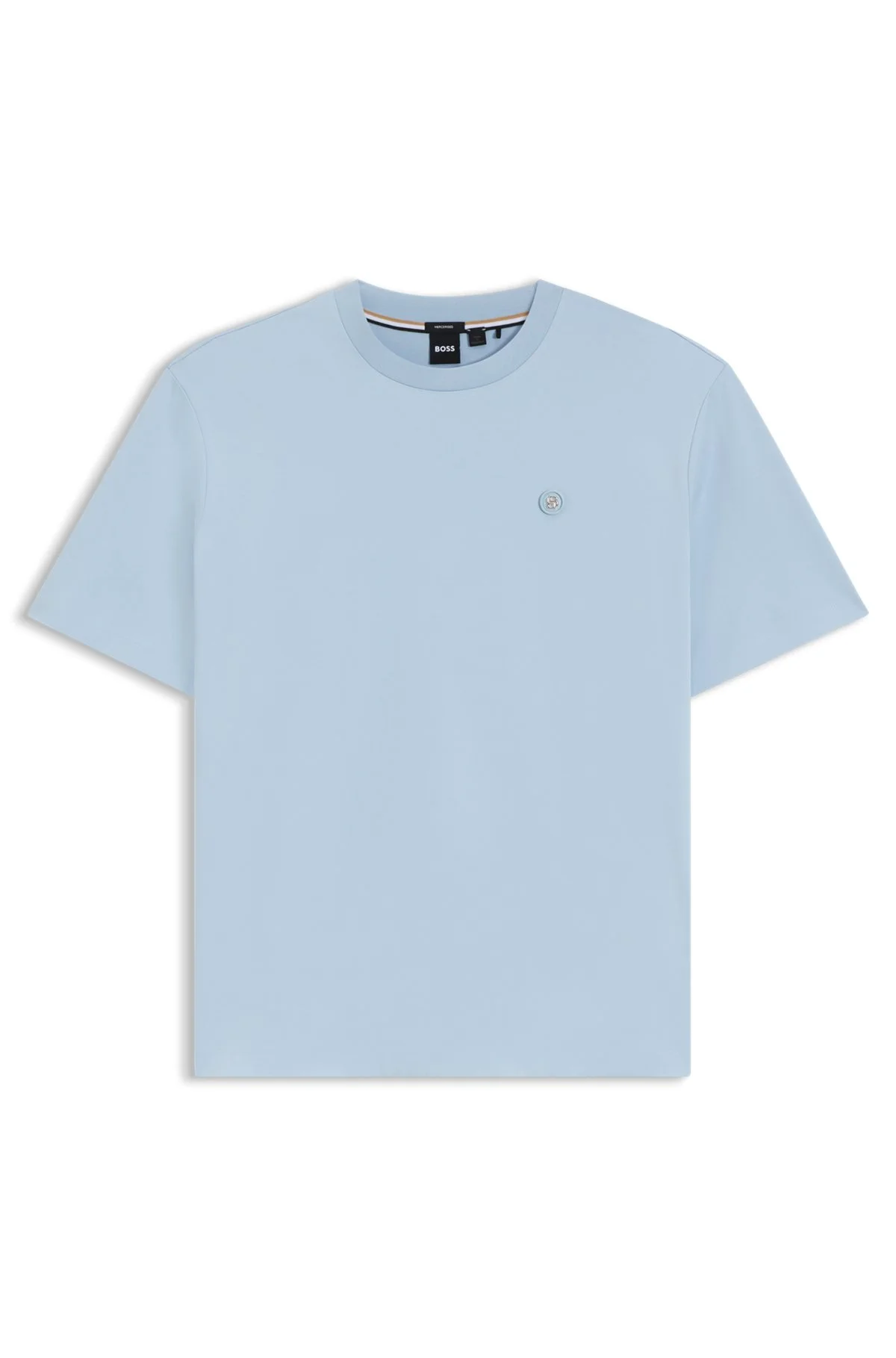 REGULAR-FIT T-SHIRT IN MERCERIZED COTTON - 1