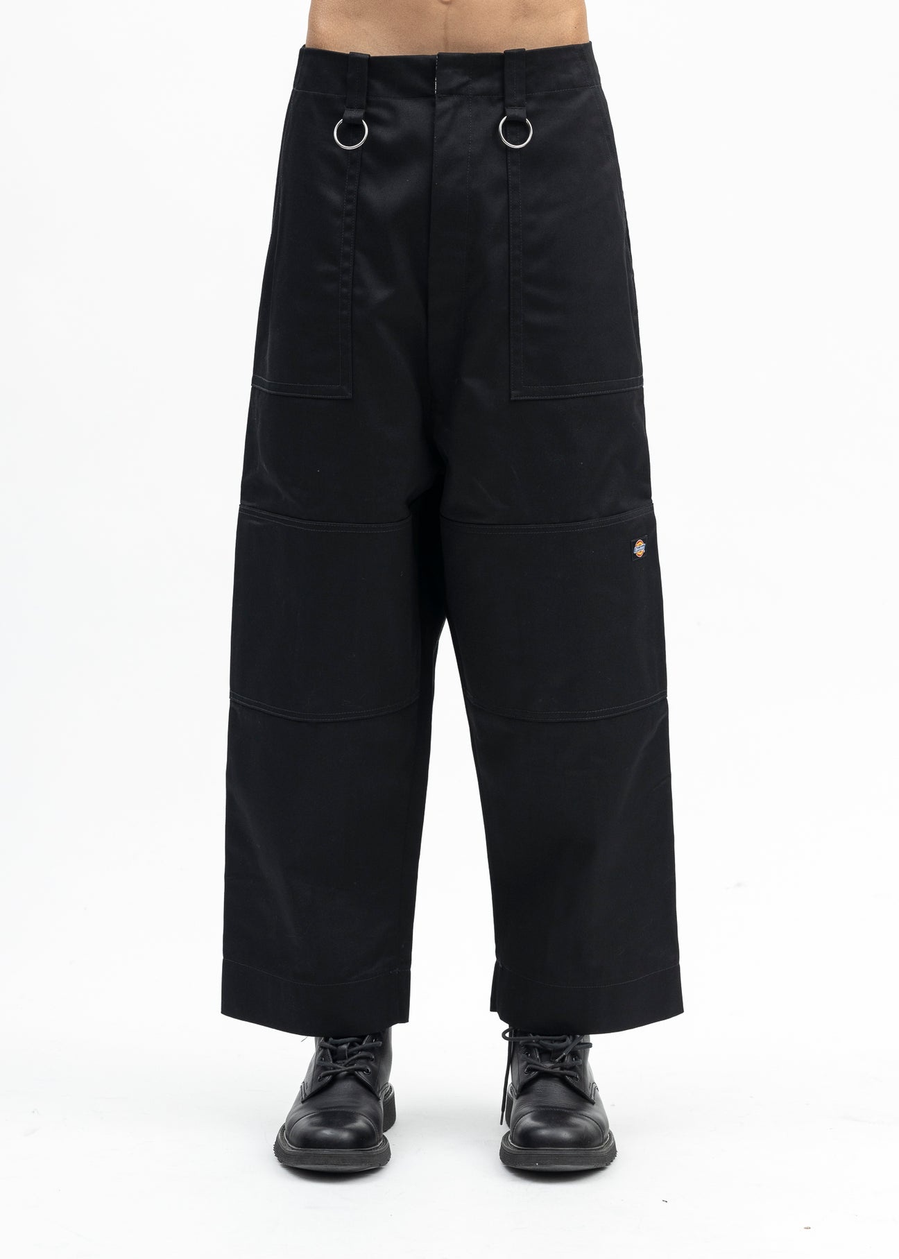 BLACK KIDILL × DICKIES LOOSE FIT BONDAGE PANTS - 1