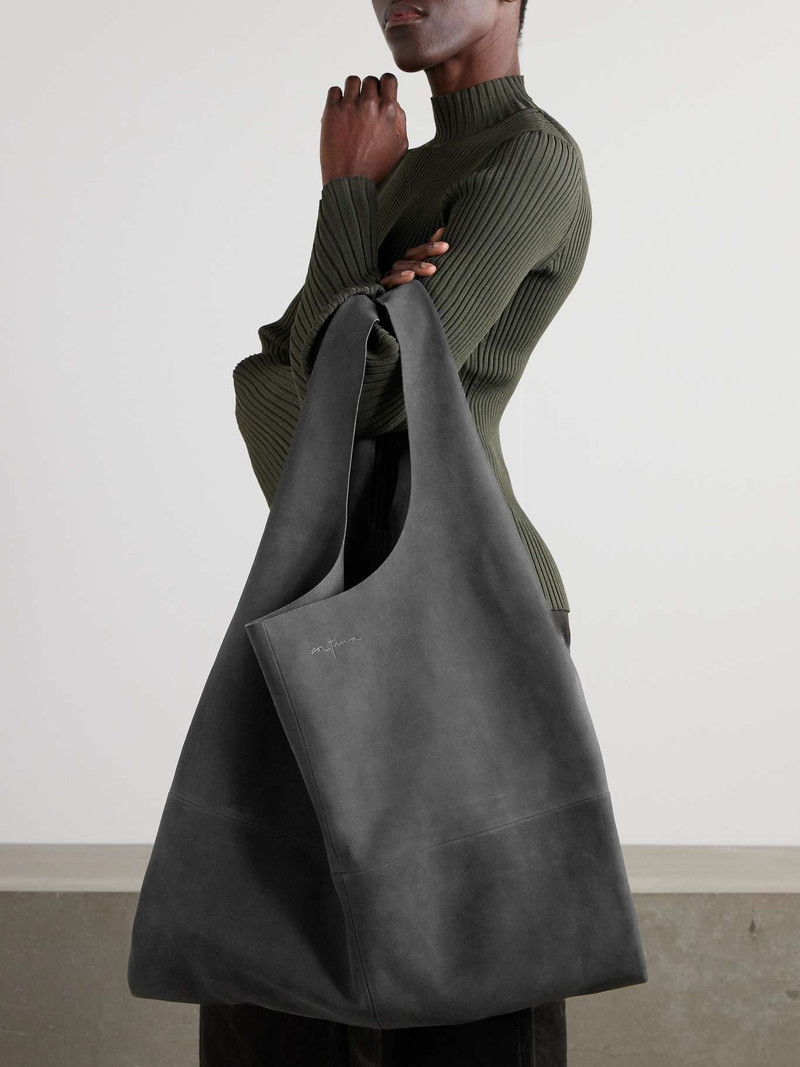 cortana U XL debossed suede tote Gray outlook