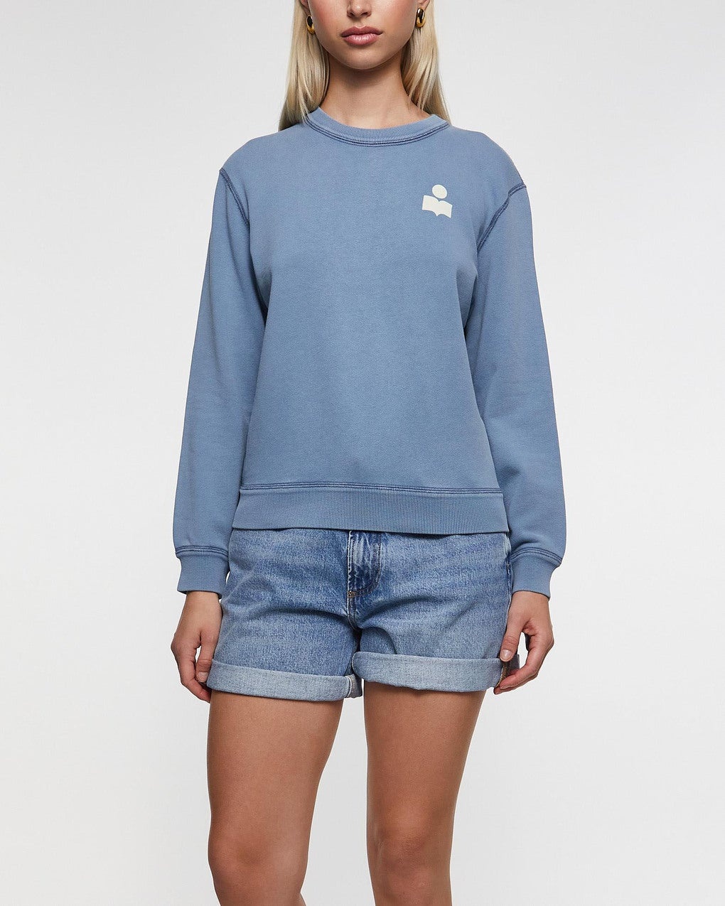 Sweatshirt Maurine Blå/ecru - 2