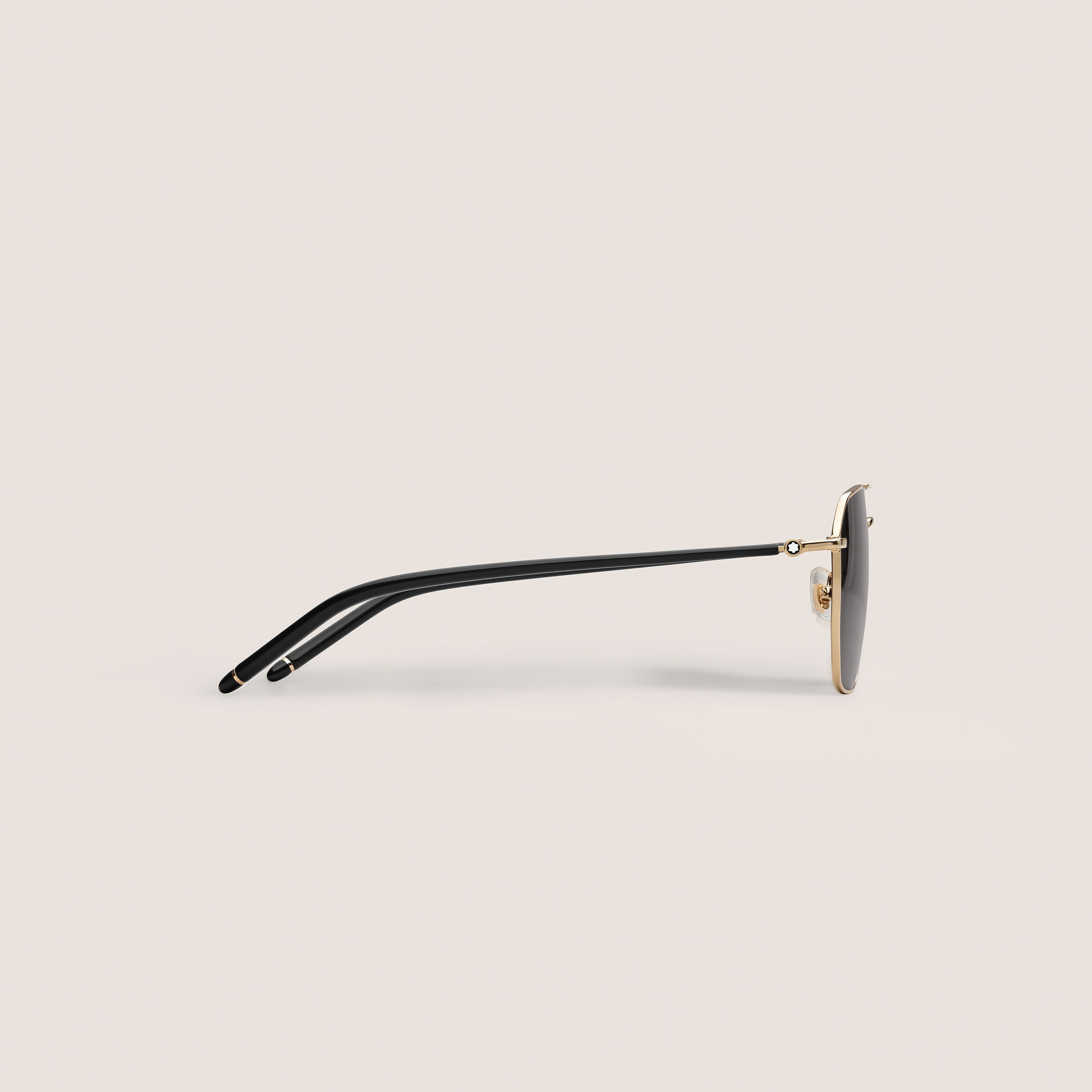 Squared Sunglasses with Gold Coloured Metal Frame - 2