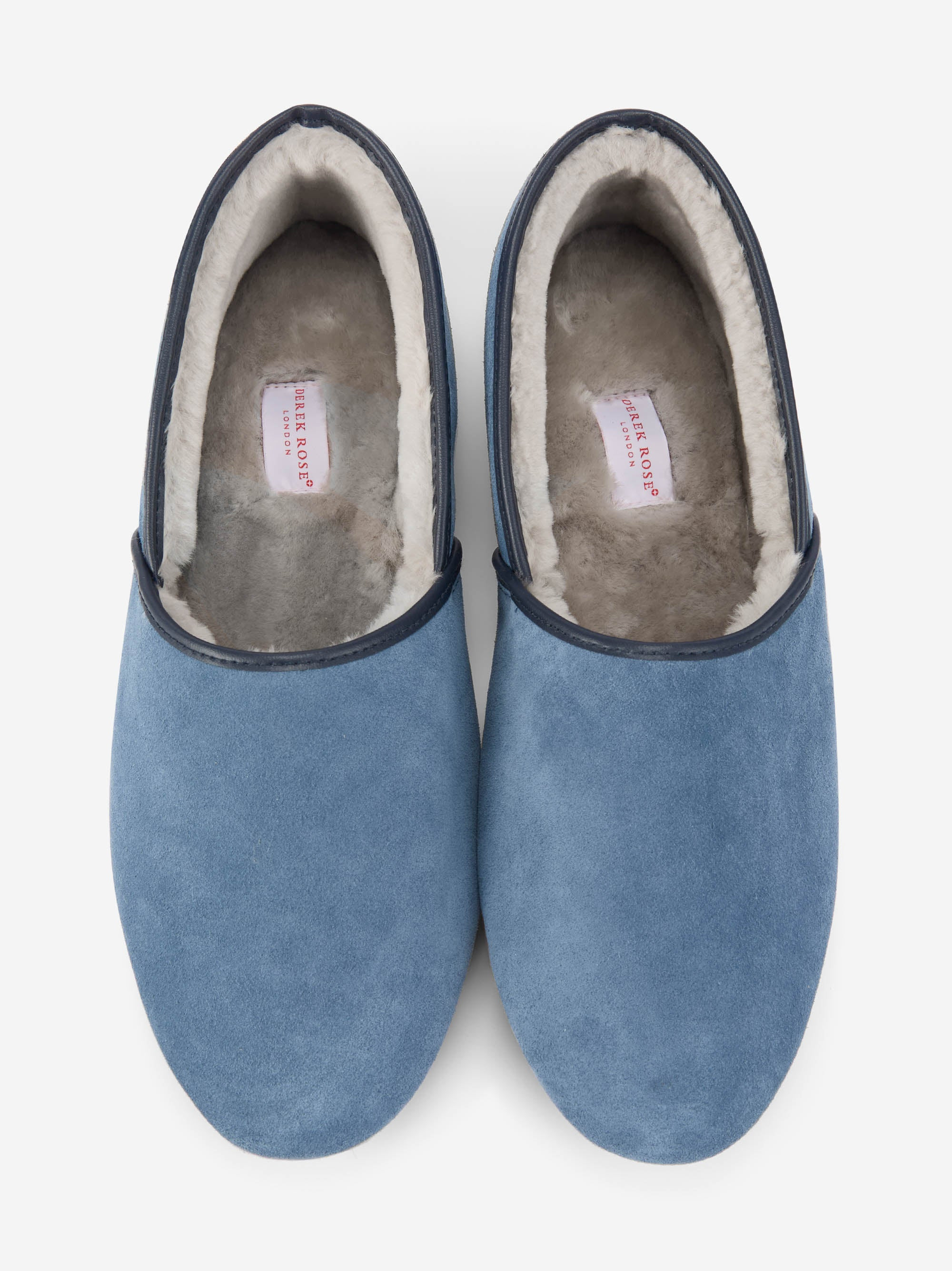 Men's Slippers Crawford Suede Sheepskin Blue - 3