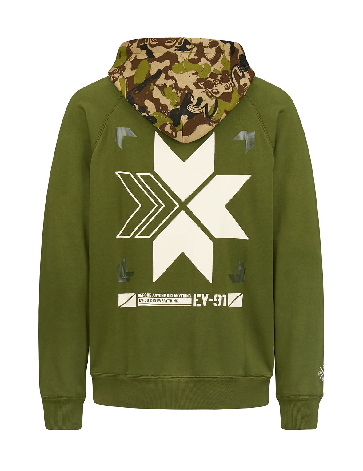 Color-blocking Seagull Print Hoodie - 2