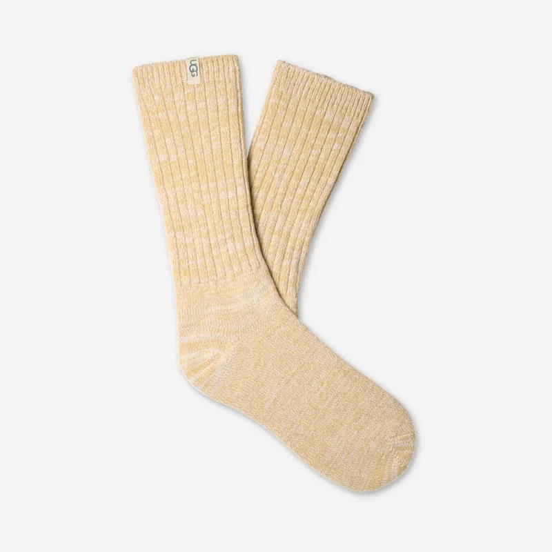 ® Women's Rib Knit Slouchy Crew Sock Polyester Blend/Recycled Materials in Millet - 1