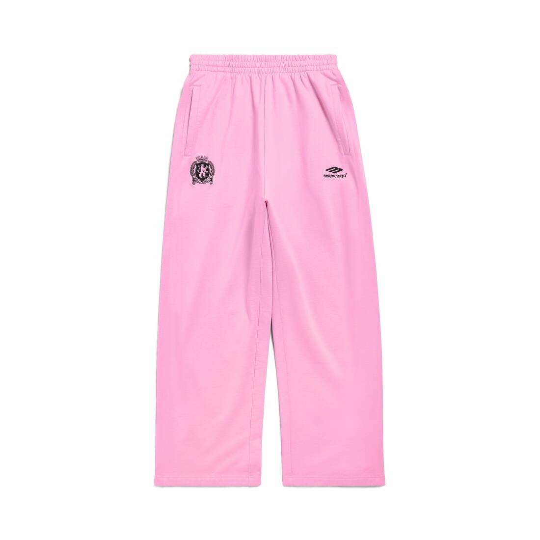 Men's Soccer Baggy Sweatpants in Pink/black - 1