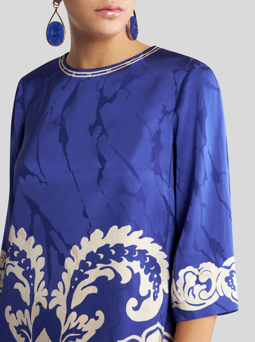 FLORAL JACQUARD TUNIC DRESS - 2