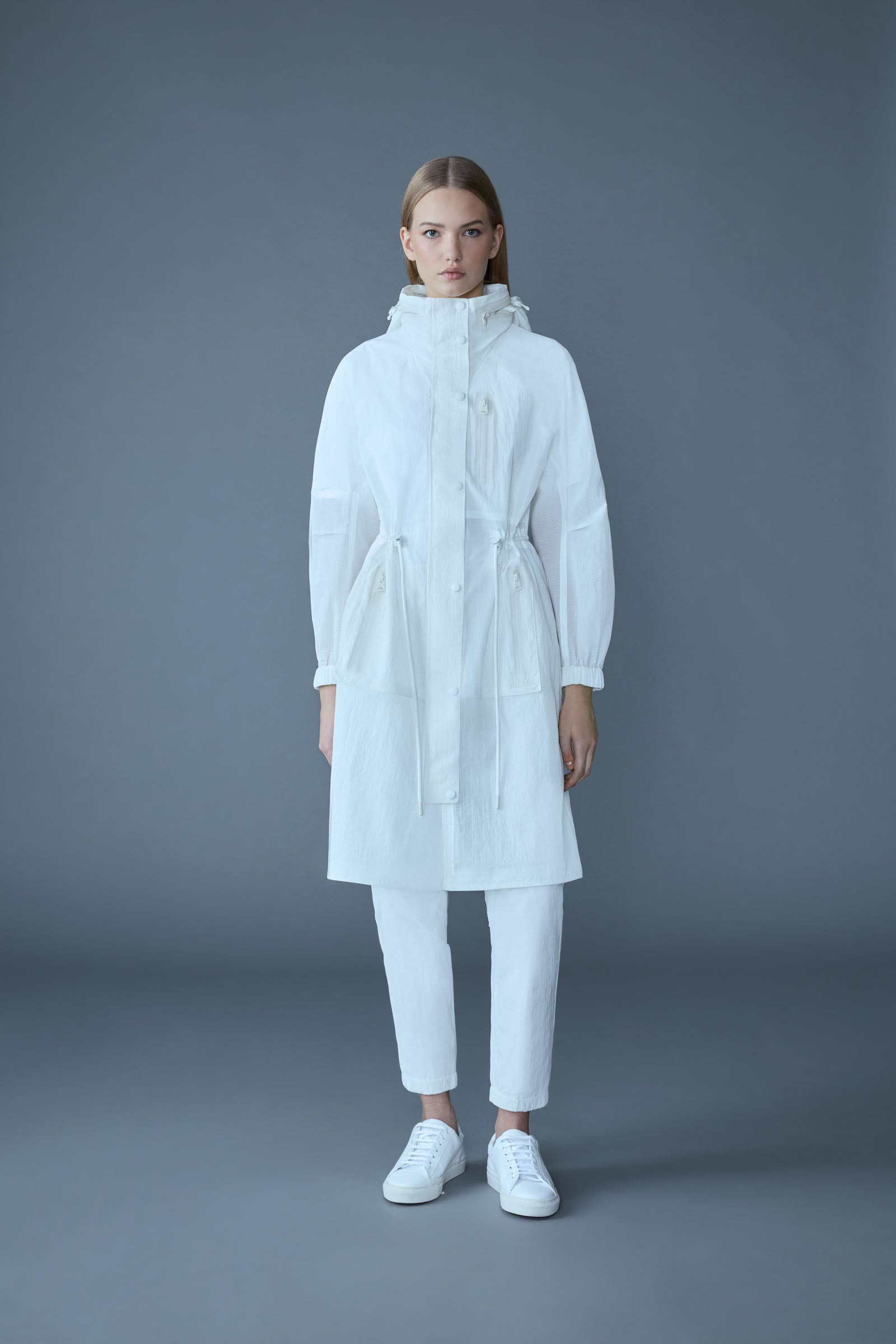 MAKAYLA Knee-Length Lightweight Rain Jacket - 6
