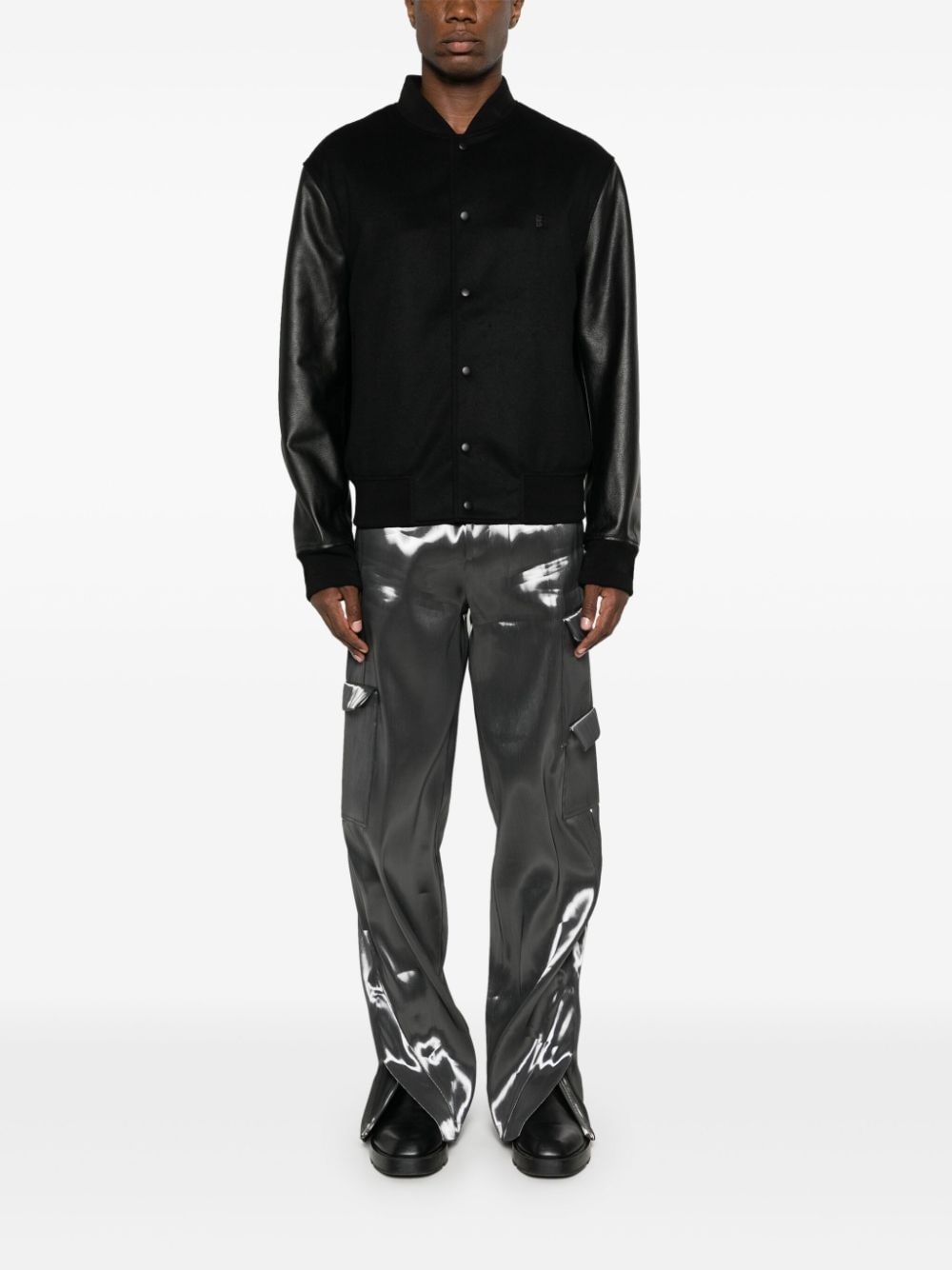4G logo-plaque bomber jacket - 2