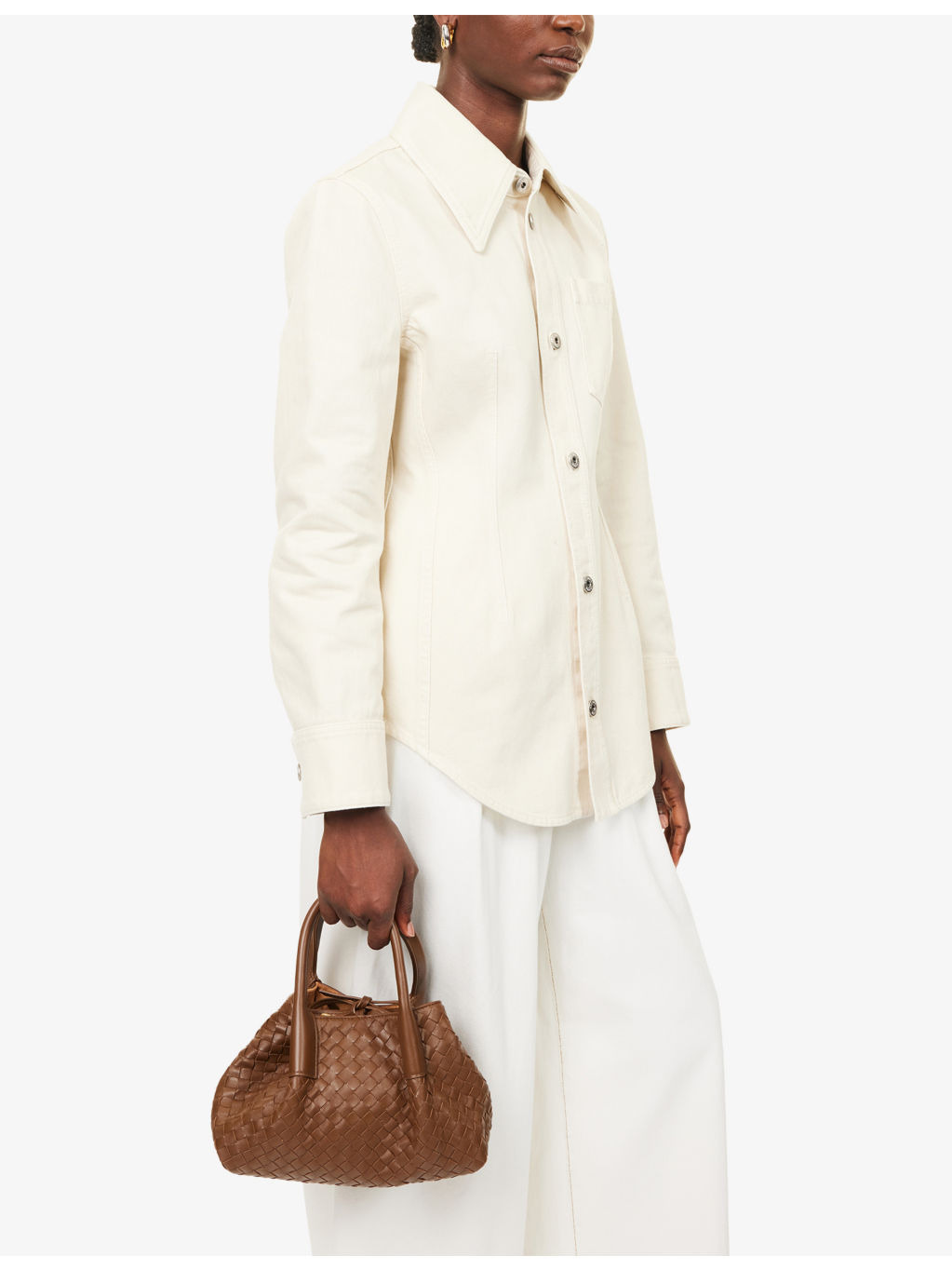 Small Pinoteca Intreacciato Leather Shoulder Bag - 2