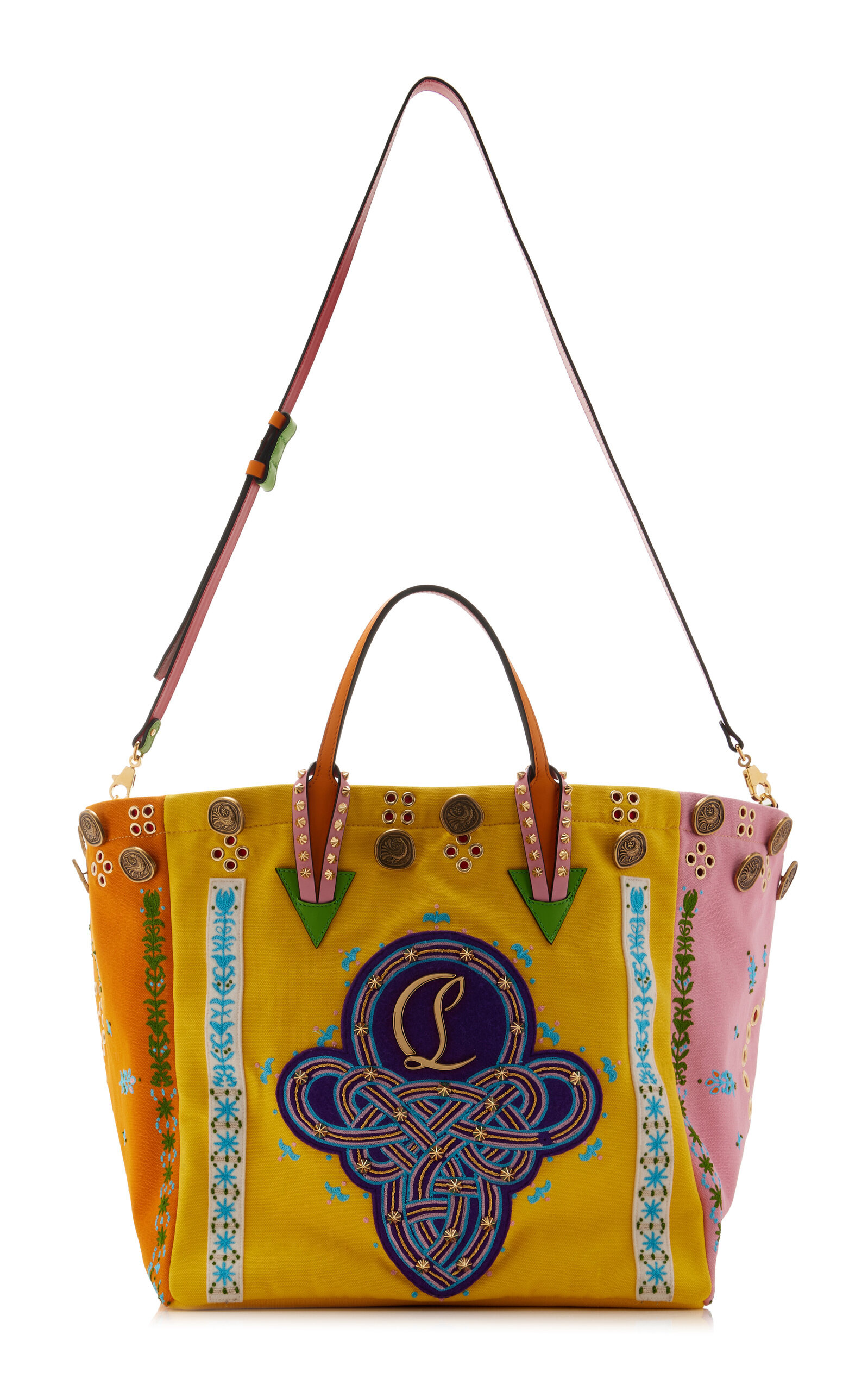 Breizcaba Embroidered Canvas Tote Bag multi - 3