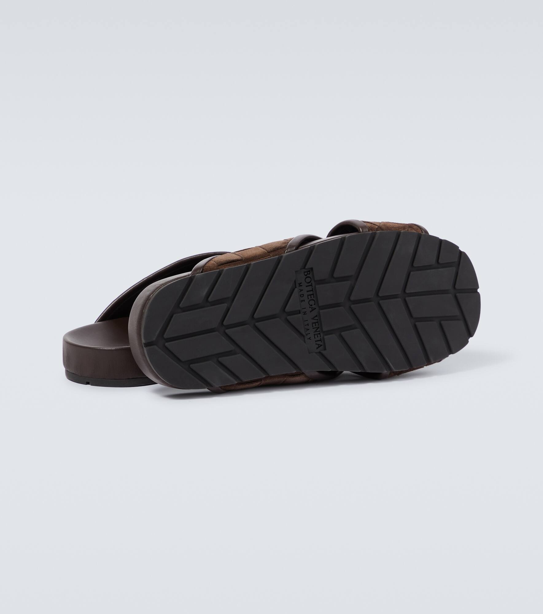 Tarik Intrecciato suede sandals - 7
