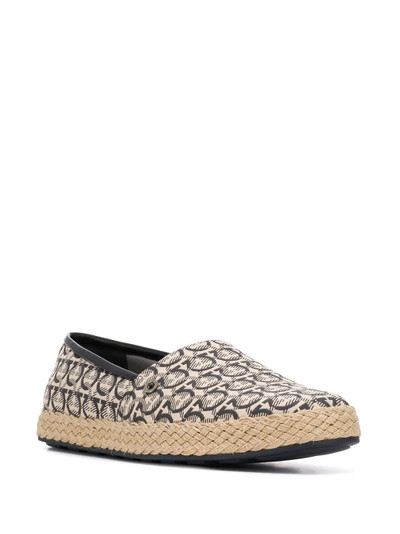 Salvatore Ferragamo Ganicini print loafers outlook