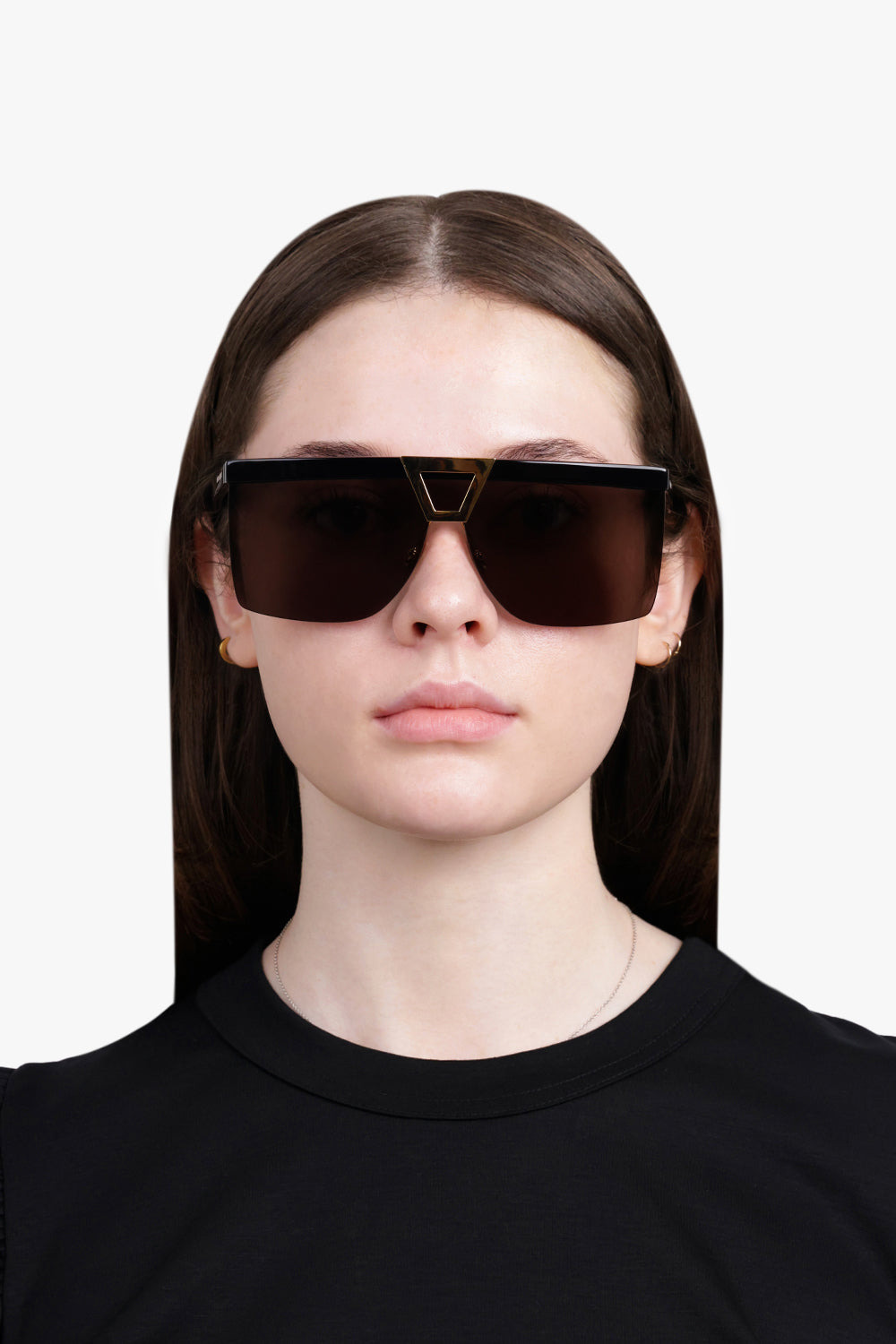 GOLD DETAIL SUNGLASSES | BLACK/GOLD - 4