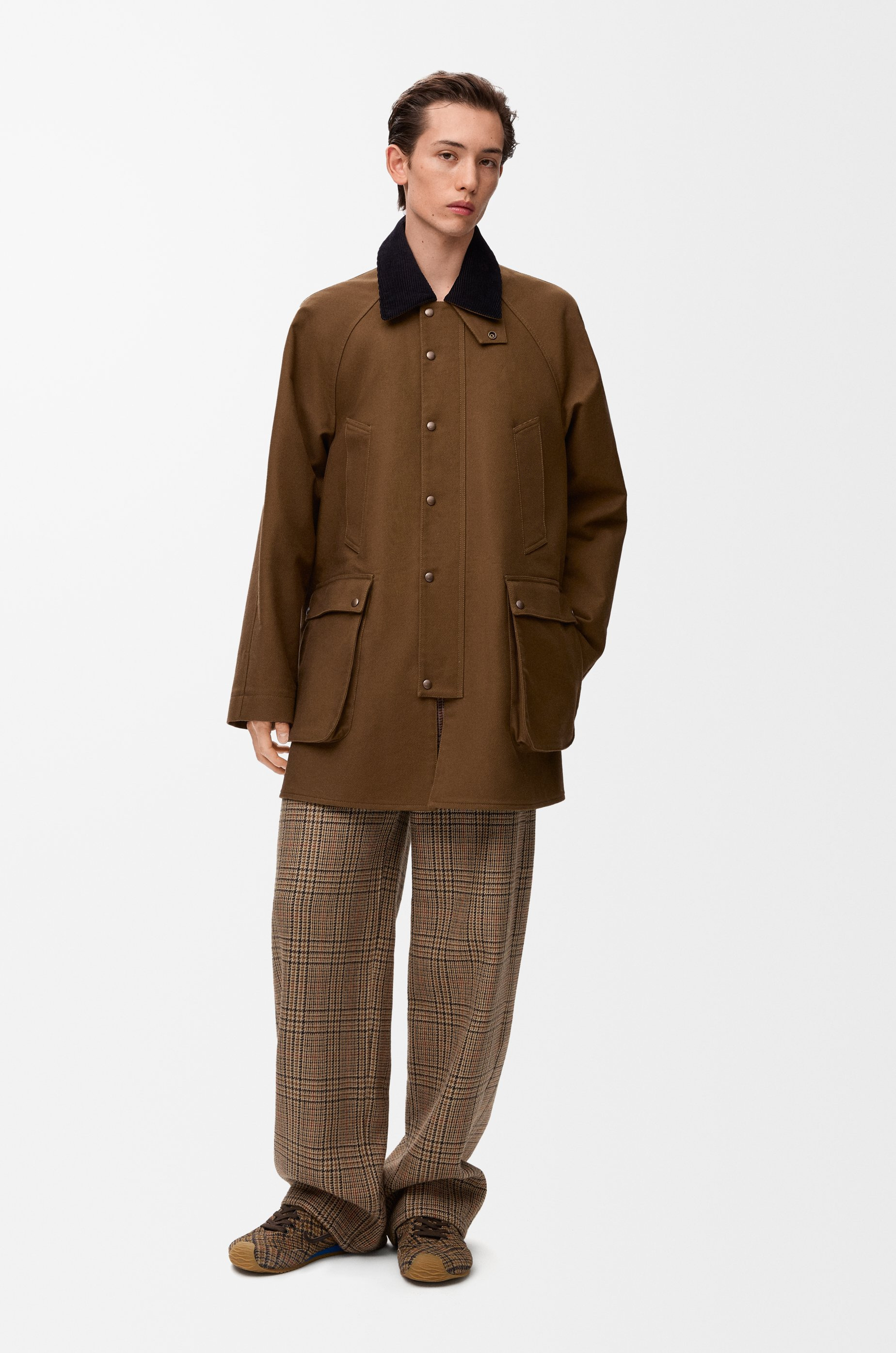 Trapeze jacket in cotton - 3