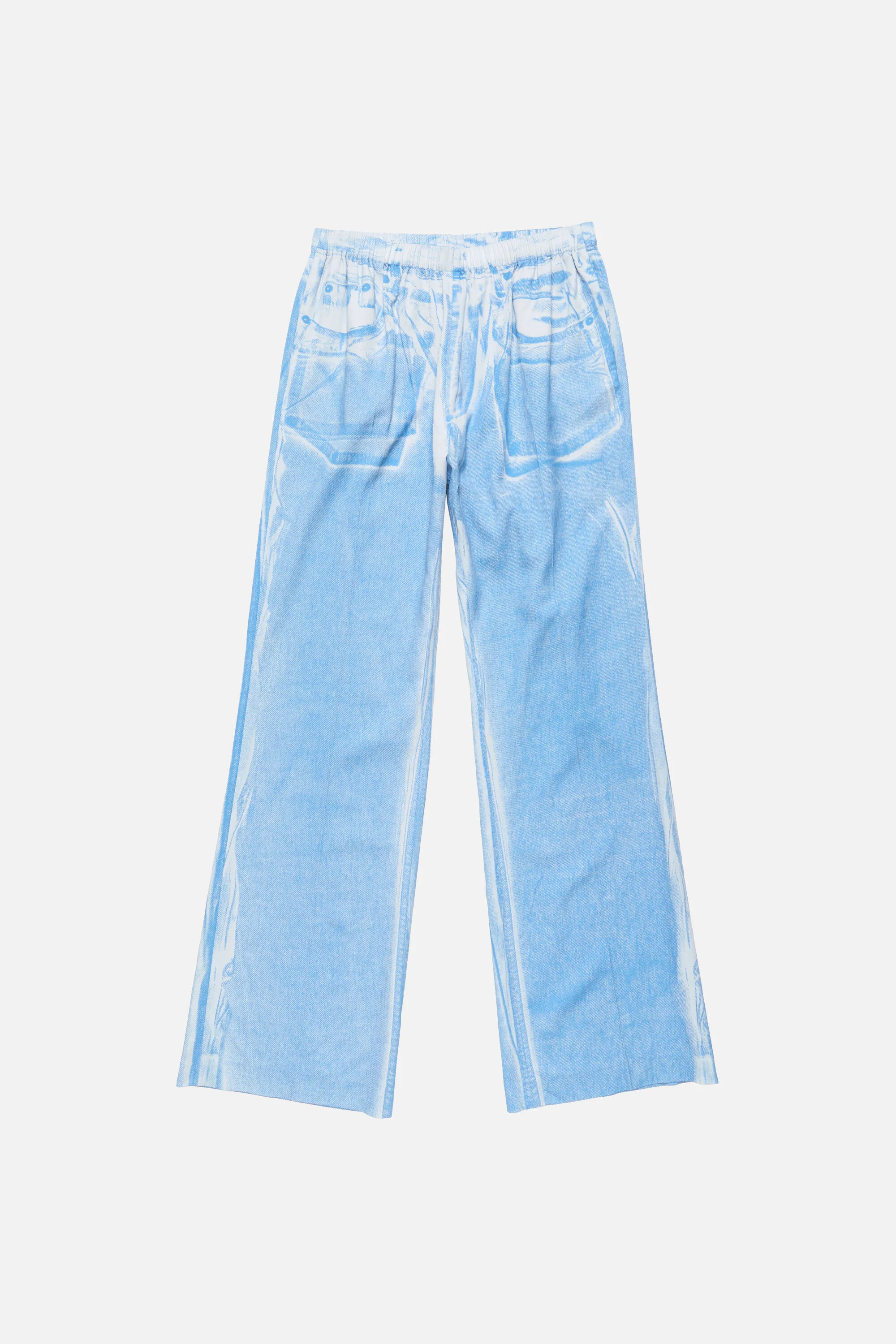 Casual printed trousers - Light blue - 1