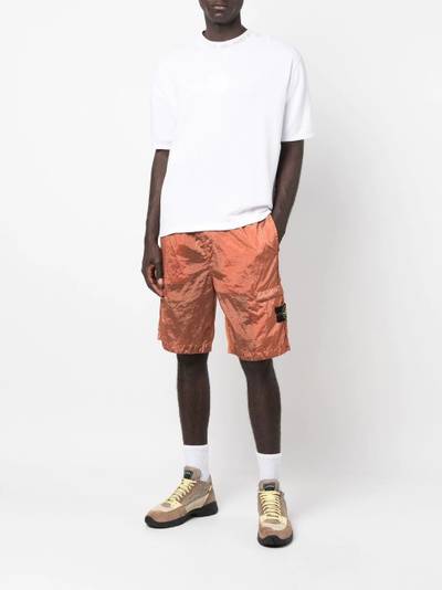 Stone Island logo-patch knee-length shorts outlook