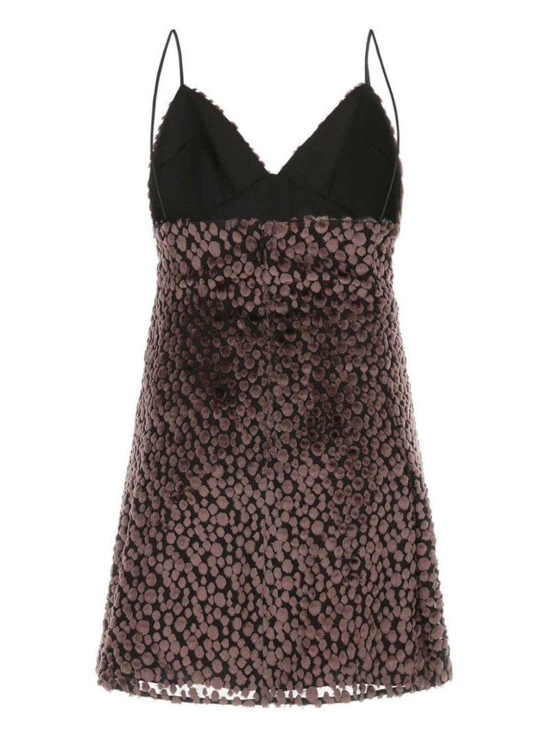 SAINT LAURENT velvet mini dress outlook