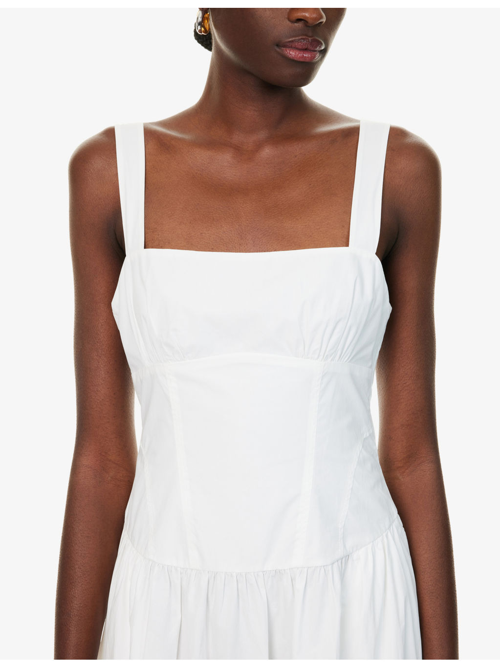 Dune Shoulder-Straps Cotton-Poplin Maxi Dress - 5